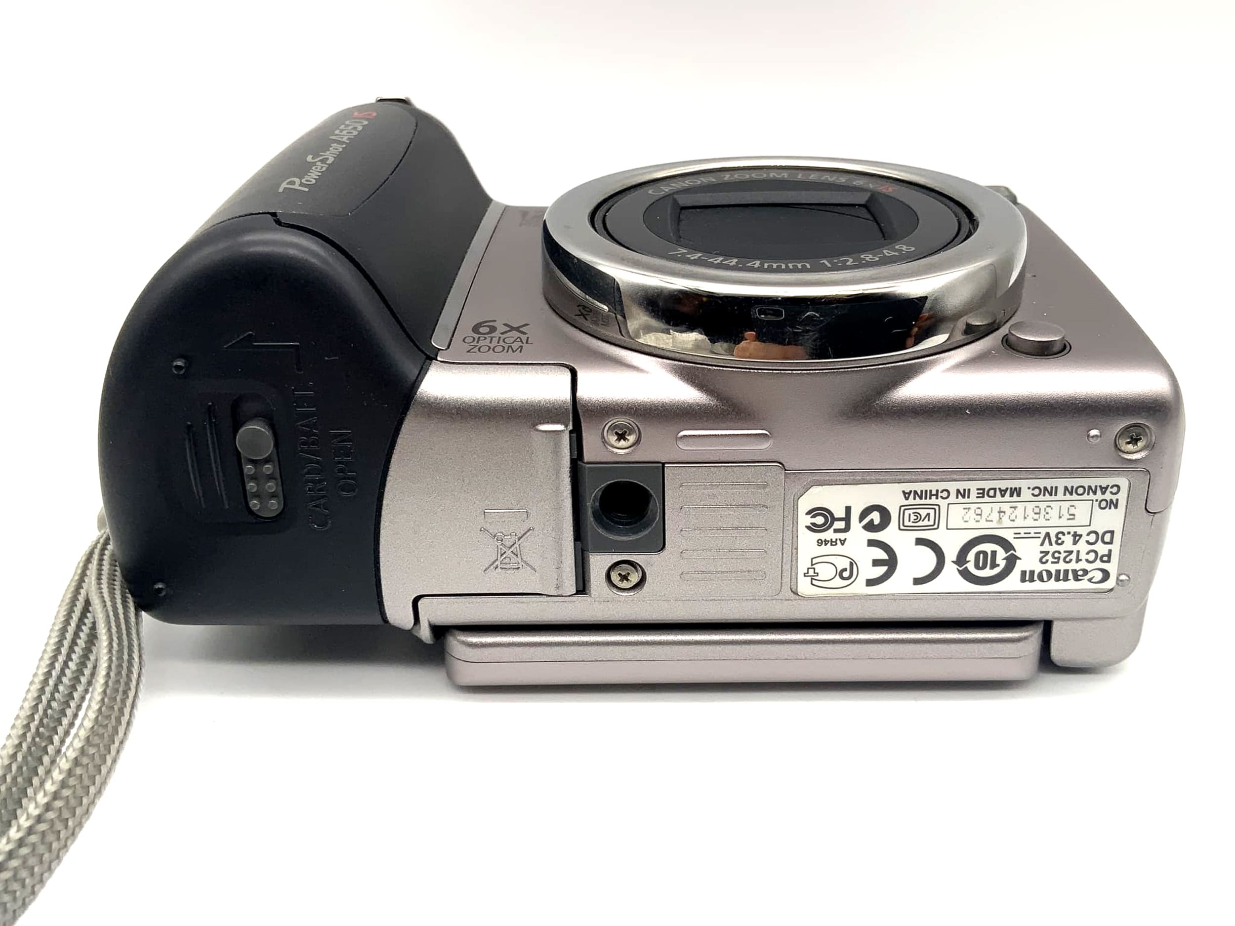 Canon Power Shot A650 IS mit Zoom Lens 6x IS 7.4-44.4mm 1:2.8-4.8 12.1 MP Ai AF