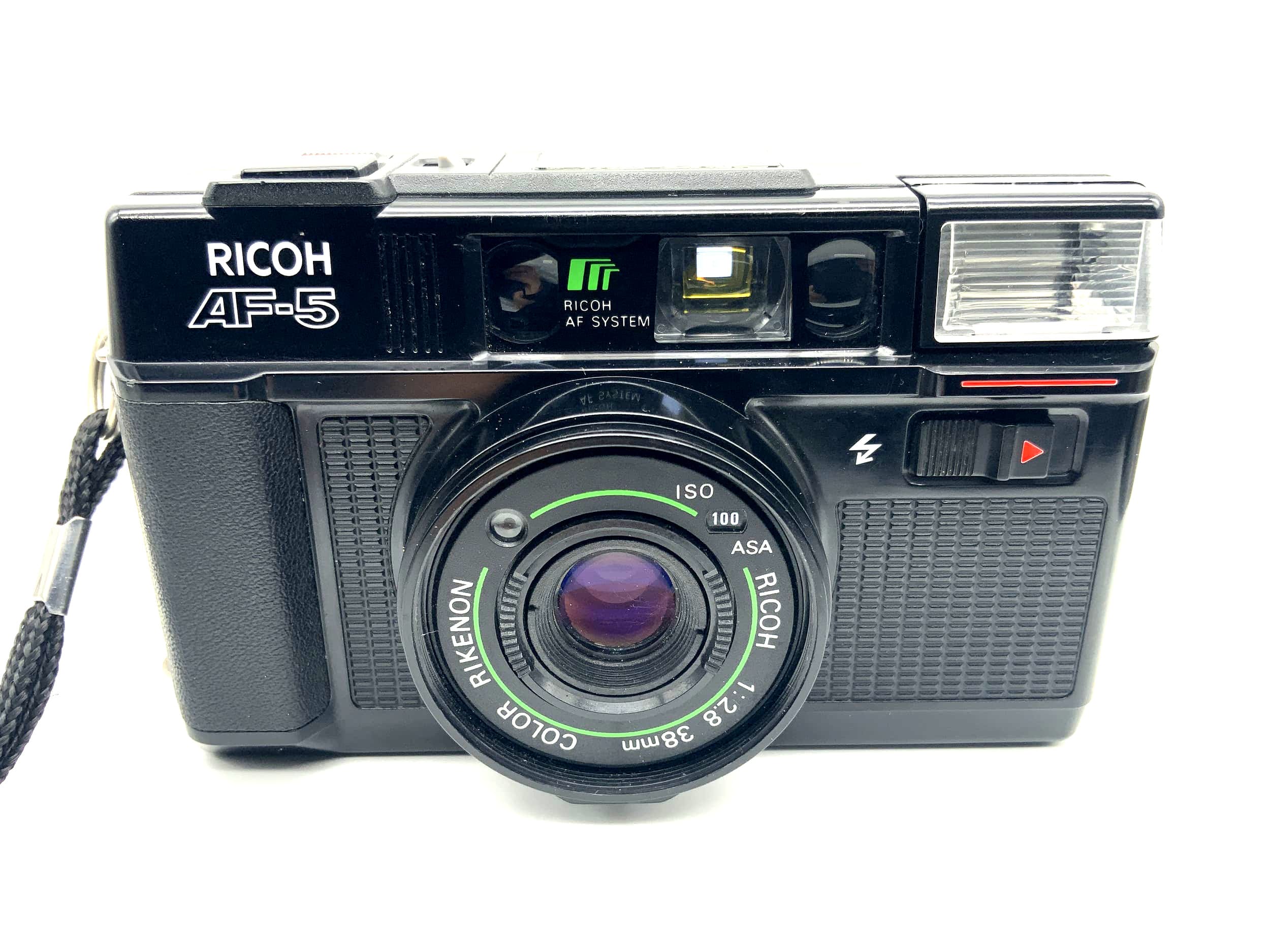 Ricoh AF-5 Point&Shoot mit Color Rikenon 1:2.8 38mm Analogkamera 35mm