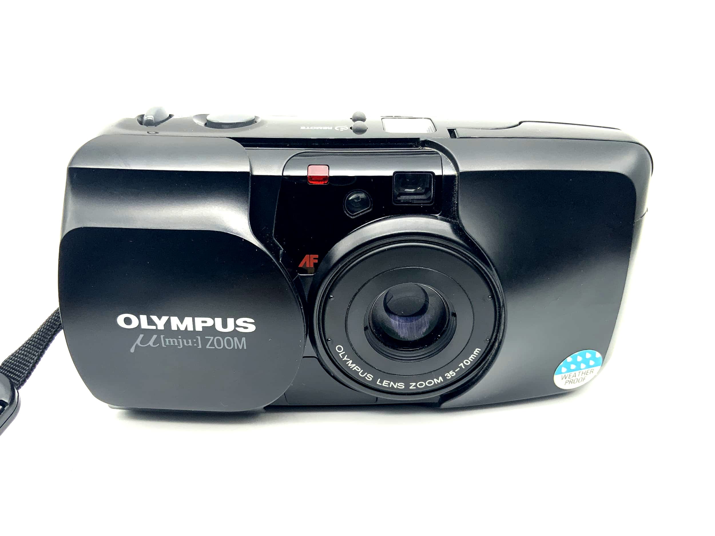 Appareil photo argentique Olympus mju Zoom Point&amp;Shoot avec objectif zoom 35-70 mm et autofocus 35 mm