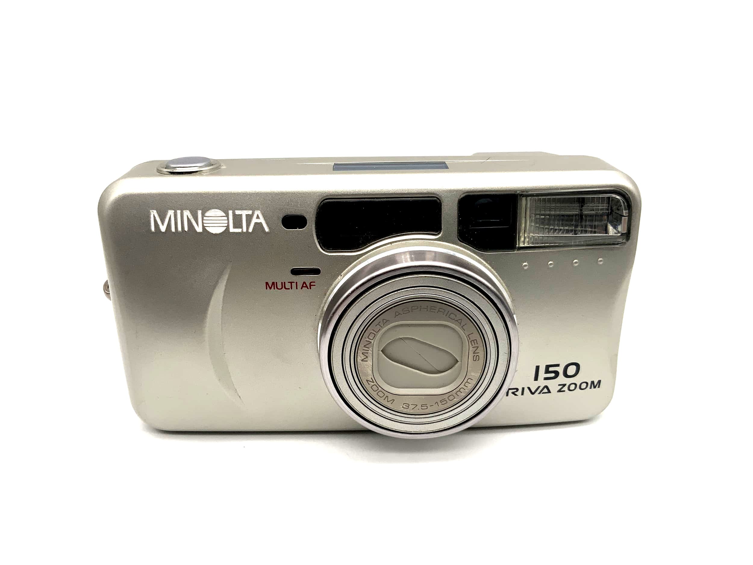 Minolta Riva Zoom 150 Point&Shoot mit Aspherical Lens 37.5-150mm 35mm Multi AF