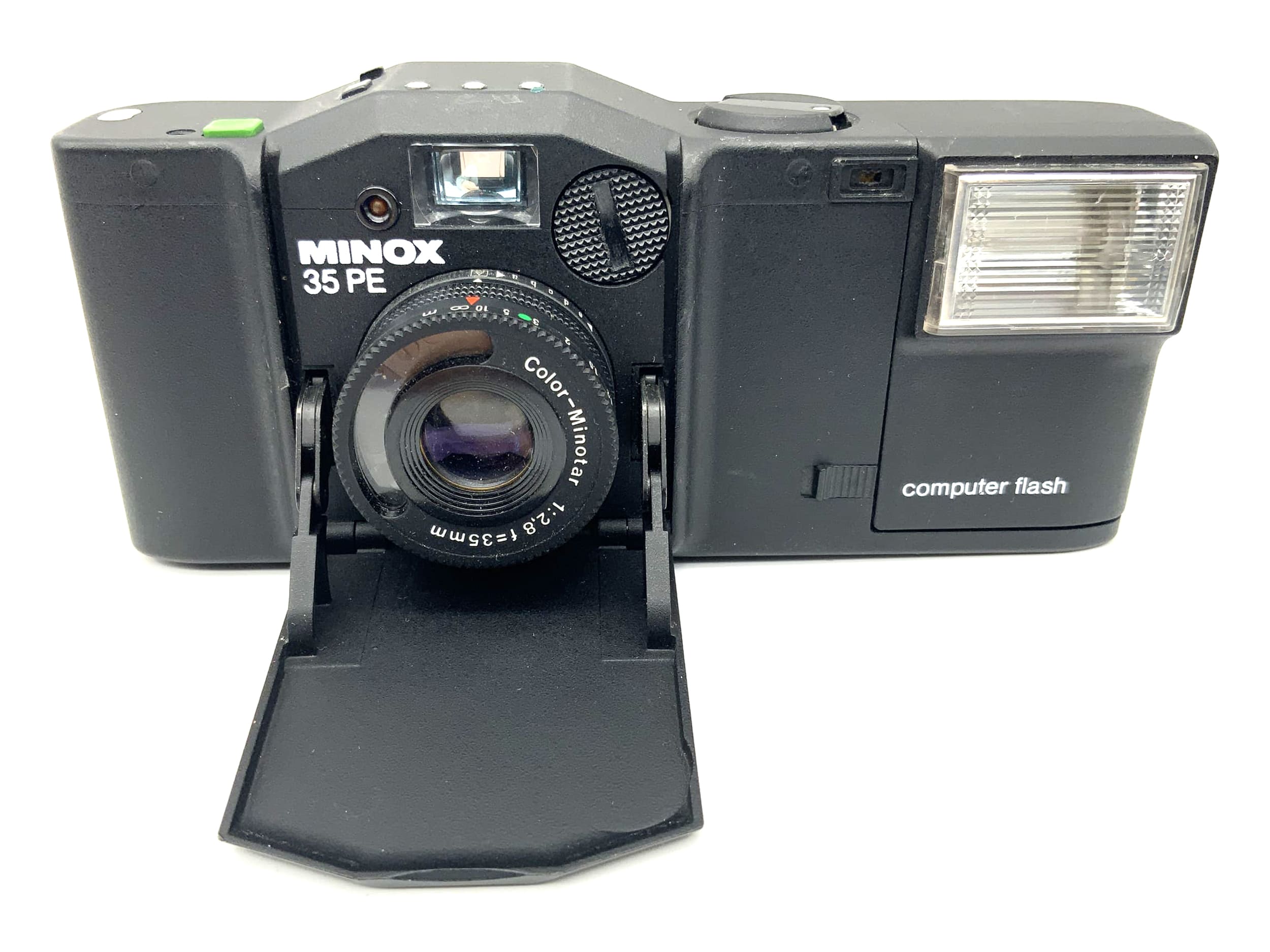 Minox 35 PE Sucherkamera mit Color-Minotar 1:2.8/35mm & computer flash Blitz