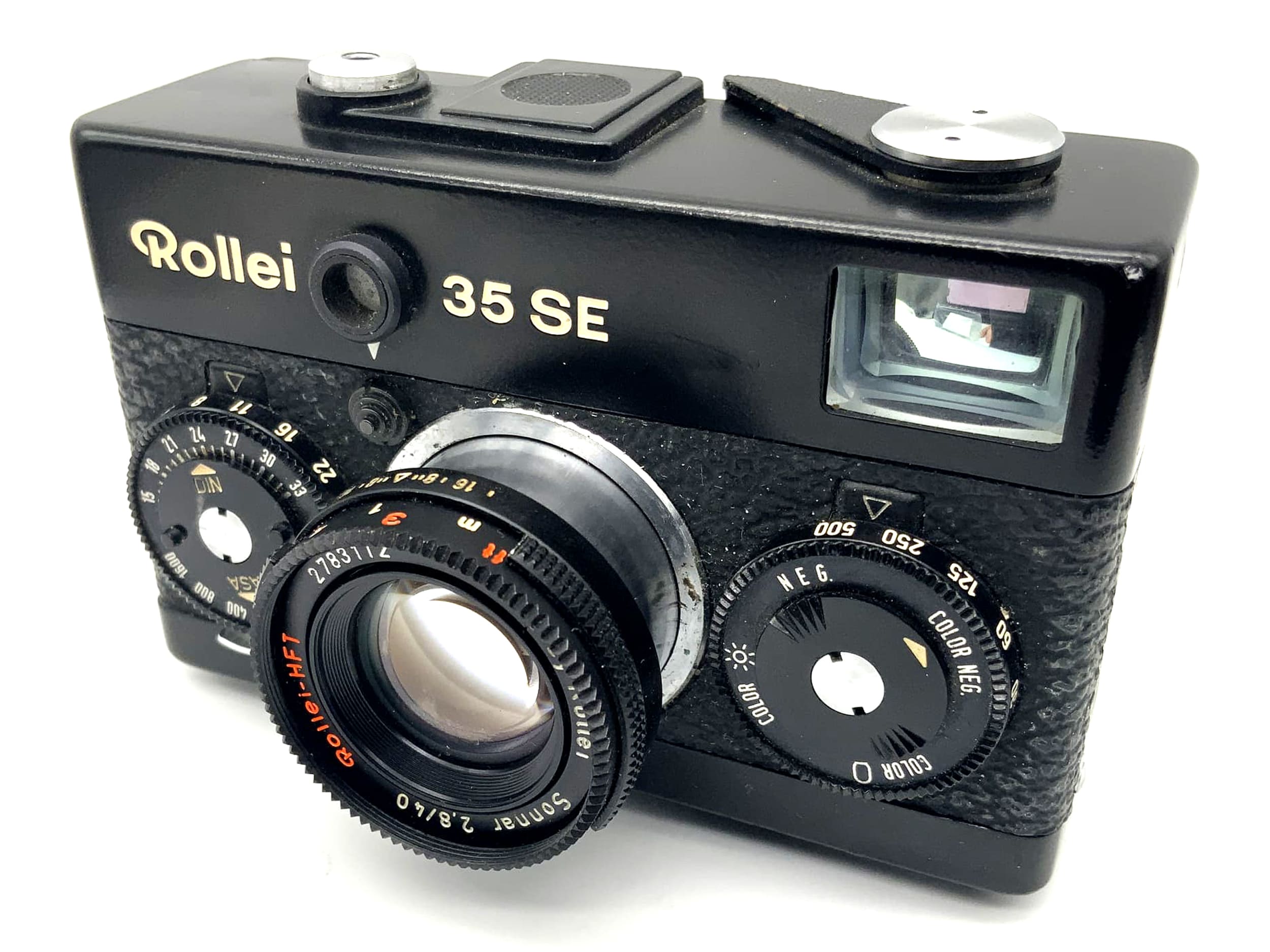 Rollei 35 SE Sucherkamera mit Rollei-HFT Sonnar 2,8/40 schwarz !Text lesen!