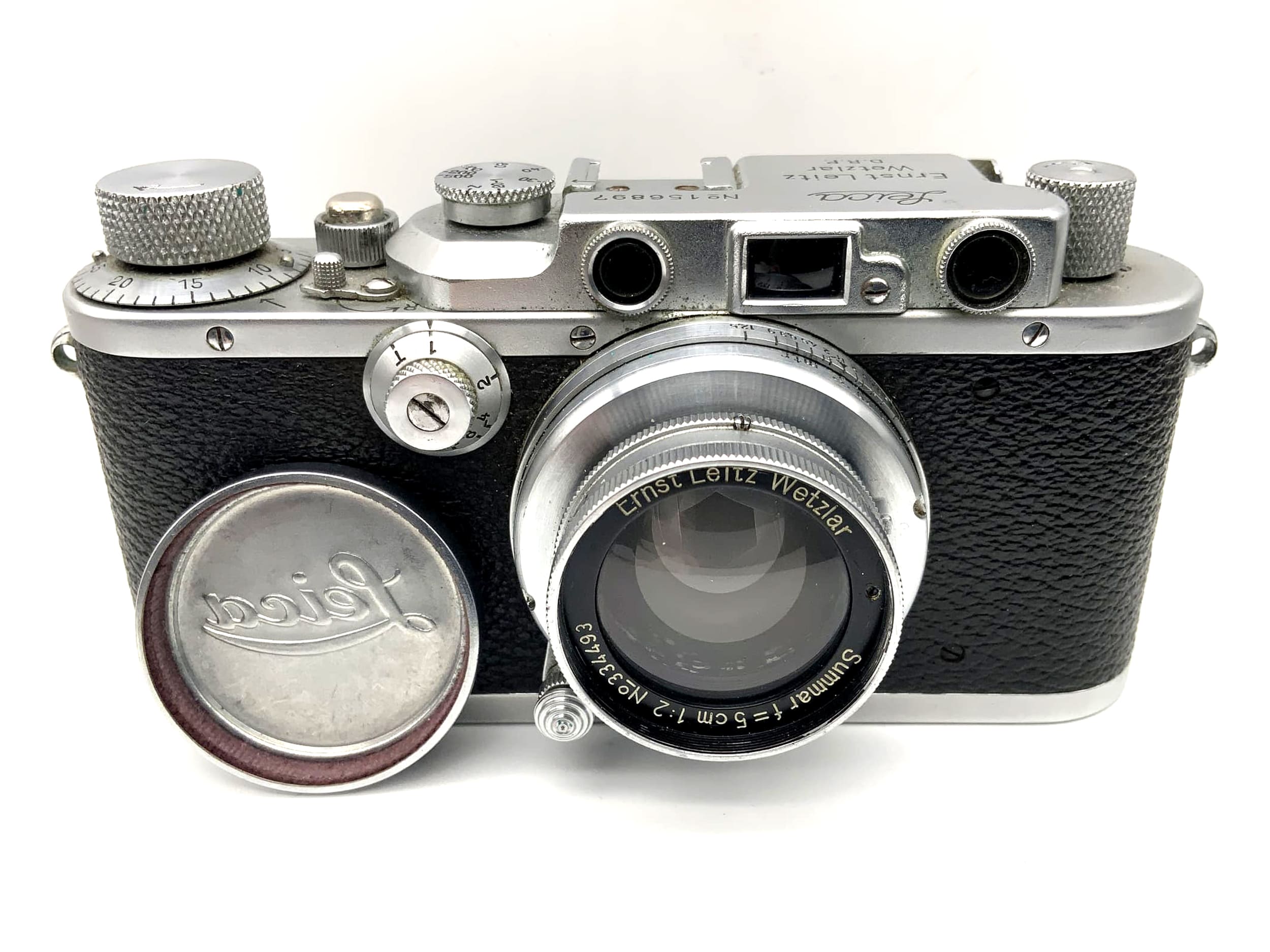 Leitz Leica III 1935 Sucherkamera mit Summar 5cm 1:2 50mm Leica 3 No. 156897