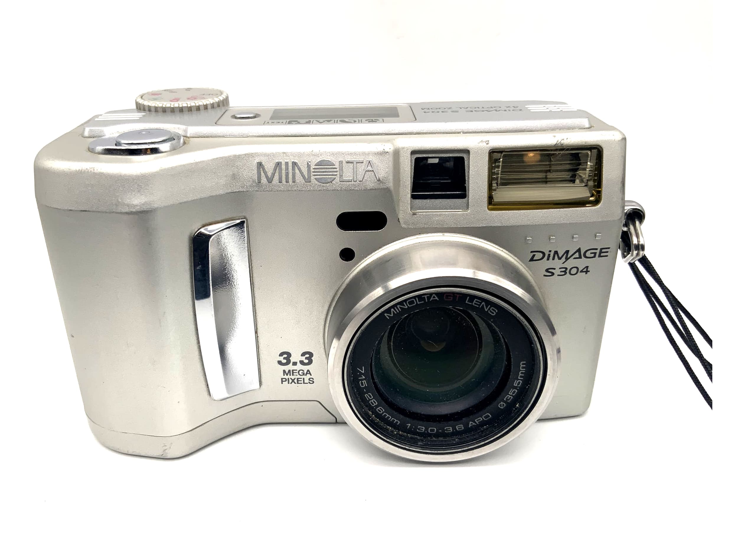 Minolta Dimage S304 Bridge-Kamera mit GT Lens 7.15-28.6mm 1:3.0-3.6 APO 3.3 MP