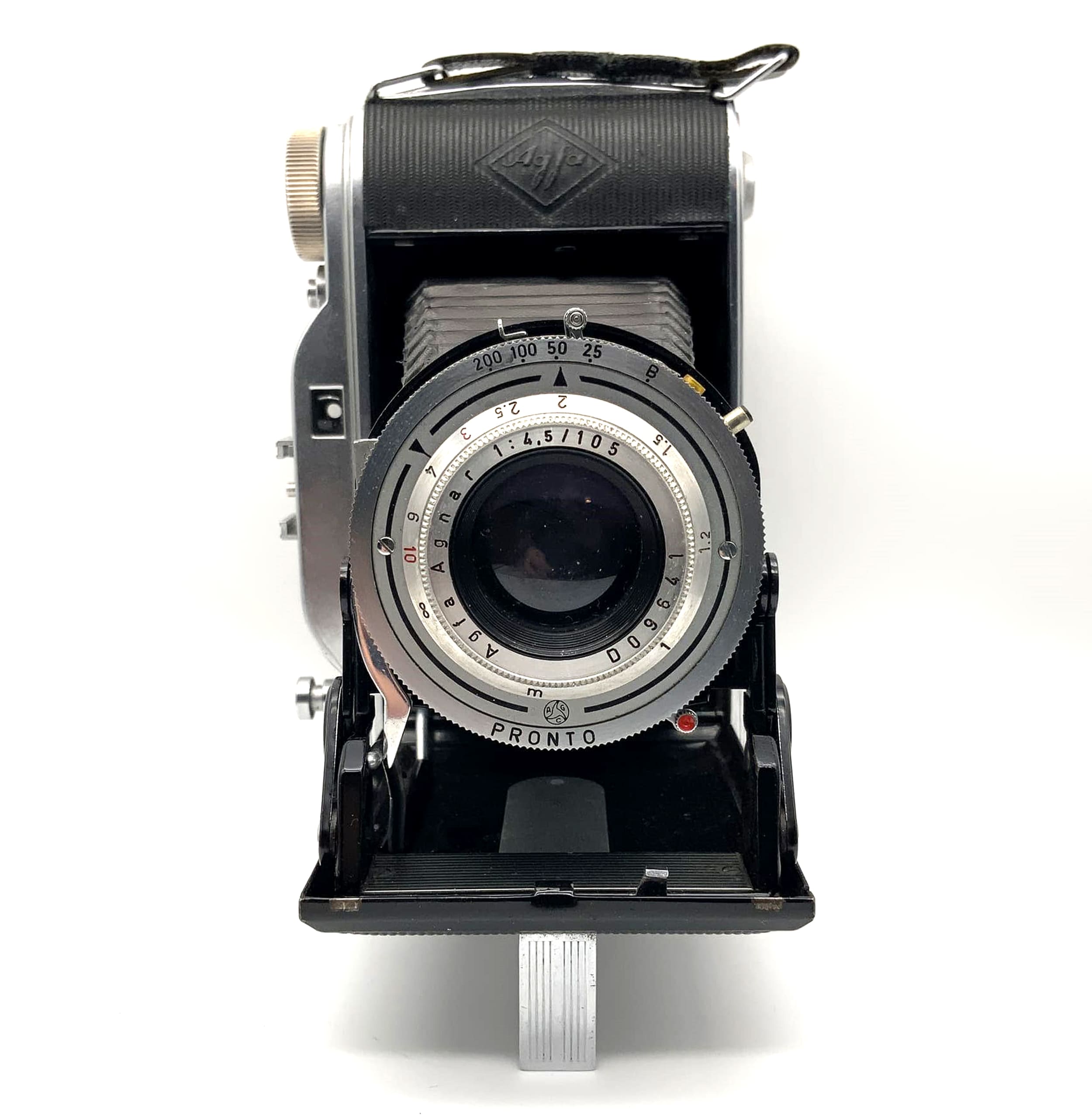 Agfa Record I Klappkamera mit Agnar 1:4.5/105 Pronto Analogkamera
