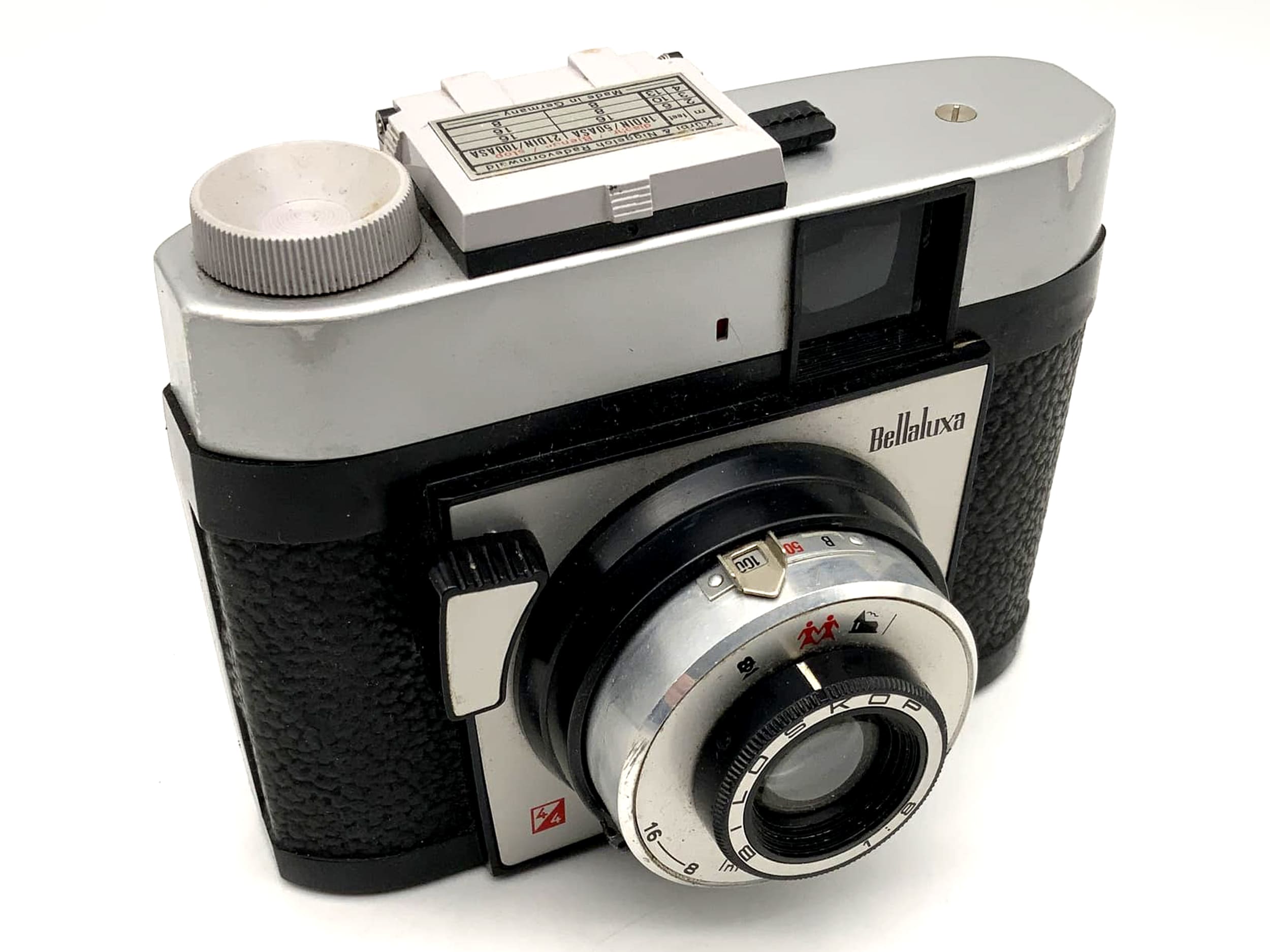 Bilora Bellaluxa Rollfilmkamera mit Biloskop 1:8 Rollfilm Analogkamera Camera