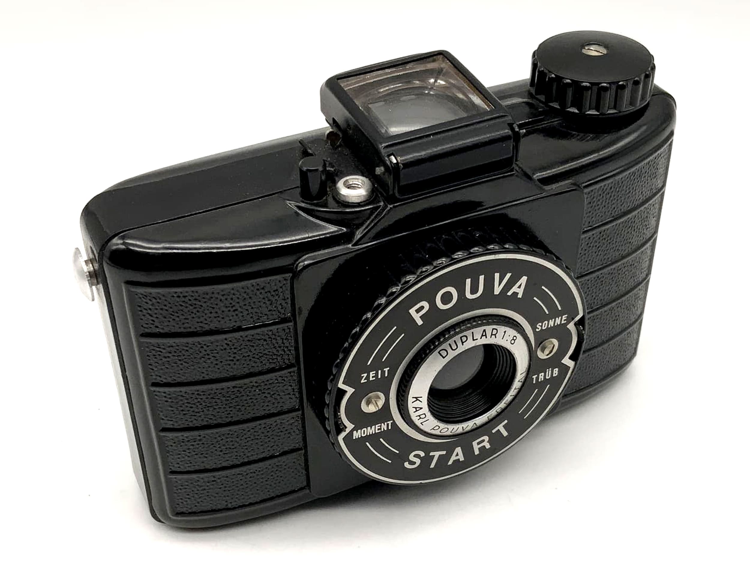 Pouva Start Sucherkamera mit Duplar 1:8 Bakelit Rollfilm Analogkamera Camera