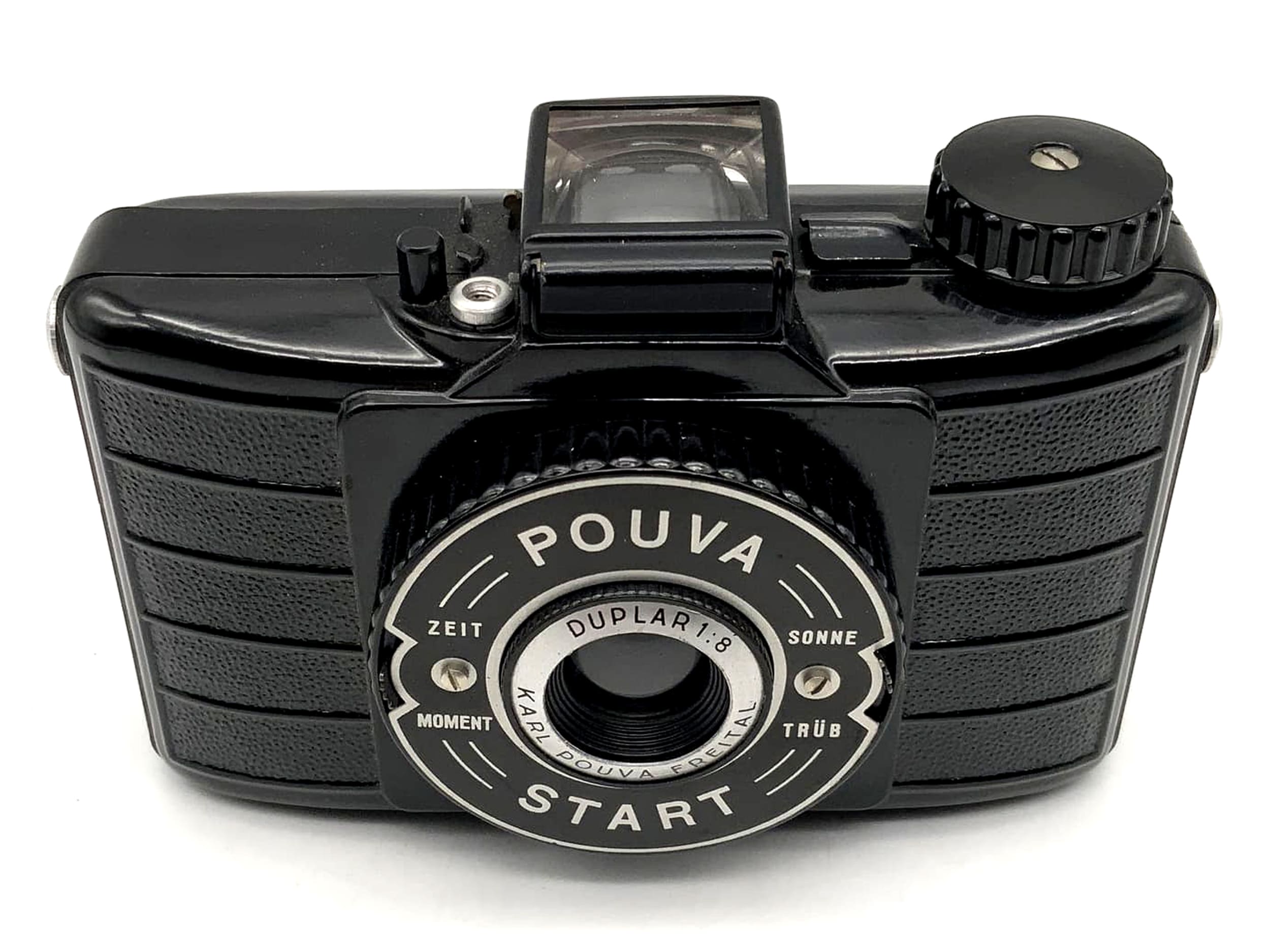 Pouva Start Sucherkamera mit Duplar 1:8 Bakelit Rollfilm Analogkamera Camera