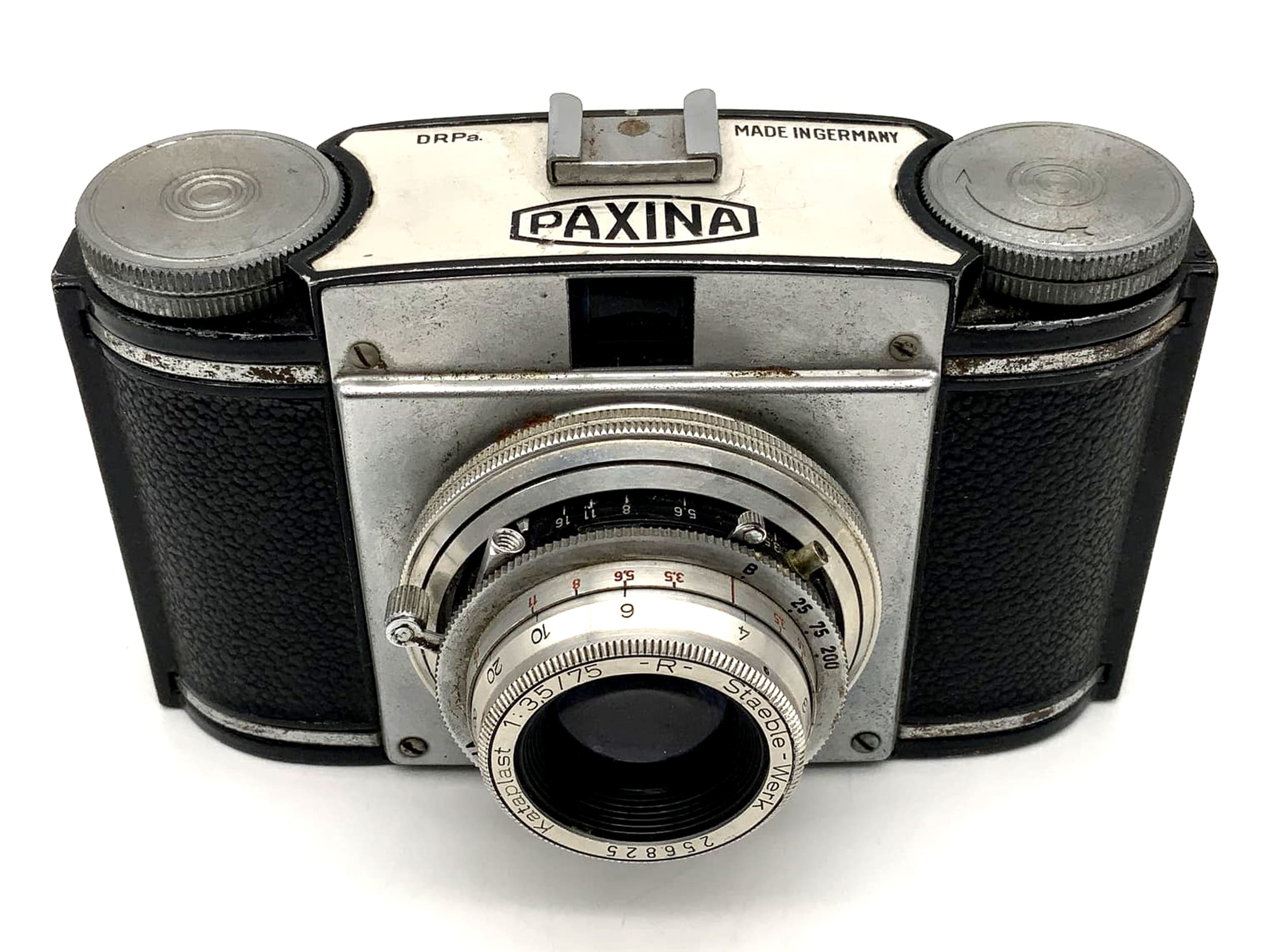 Braun Paxina Vario Rollfilmkamera mit Staeble Kataplast 1:3.5/75 -R