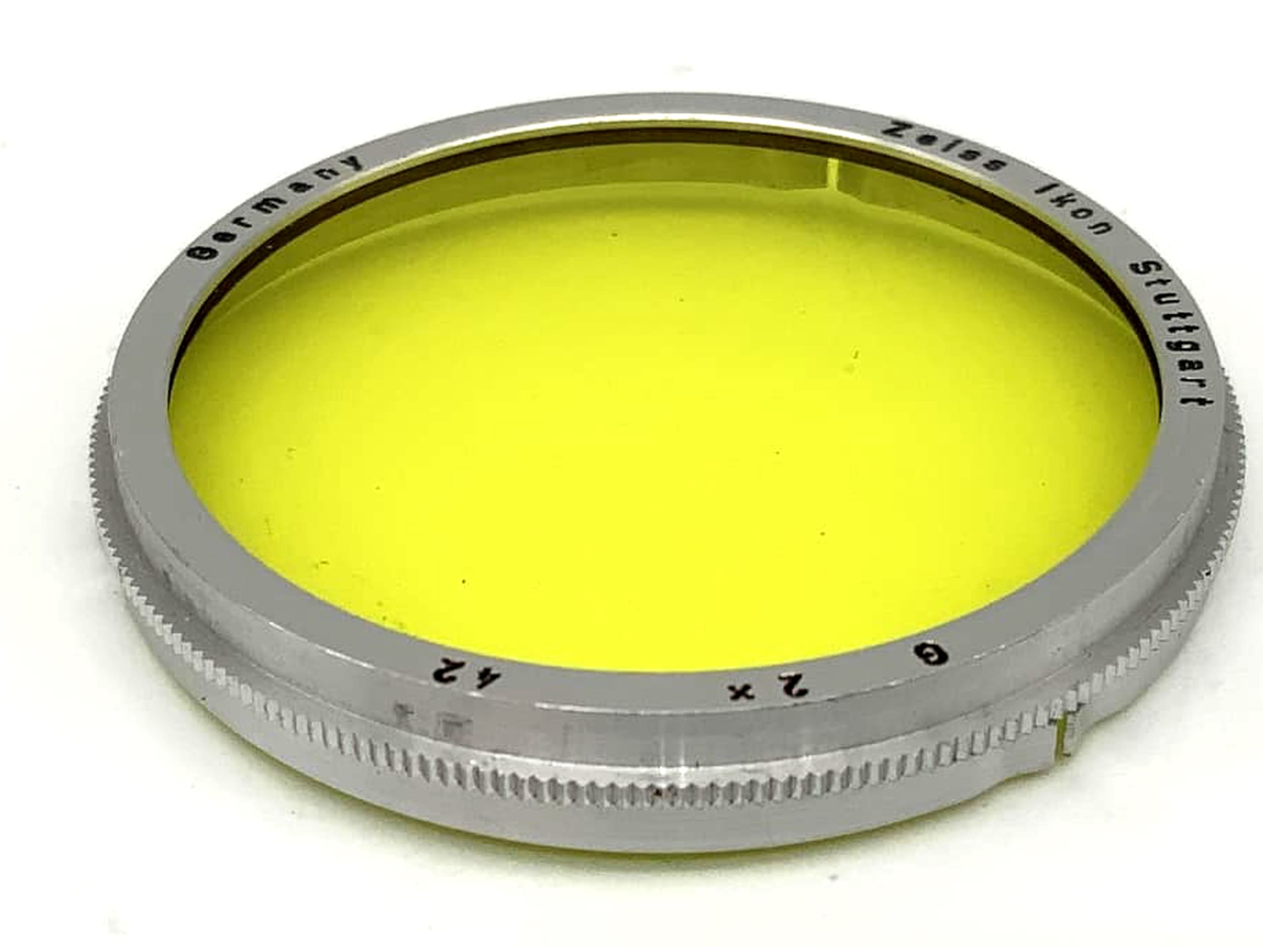 Zeiss Ikon Farbfilter 42mm Gelb 2x G yellow colorfilter Steckfilter Slip On