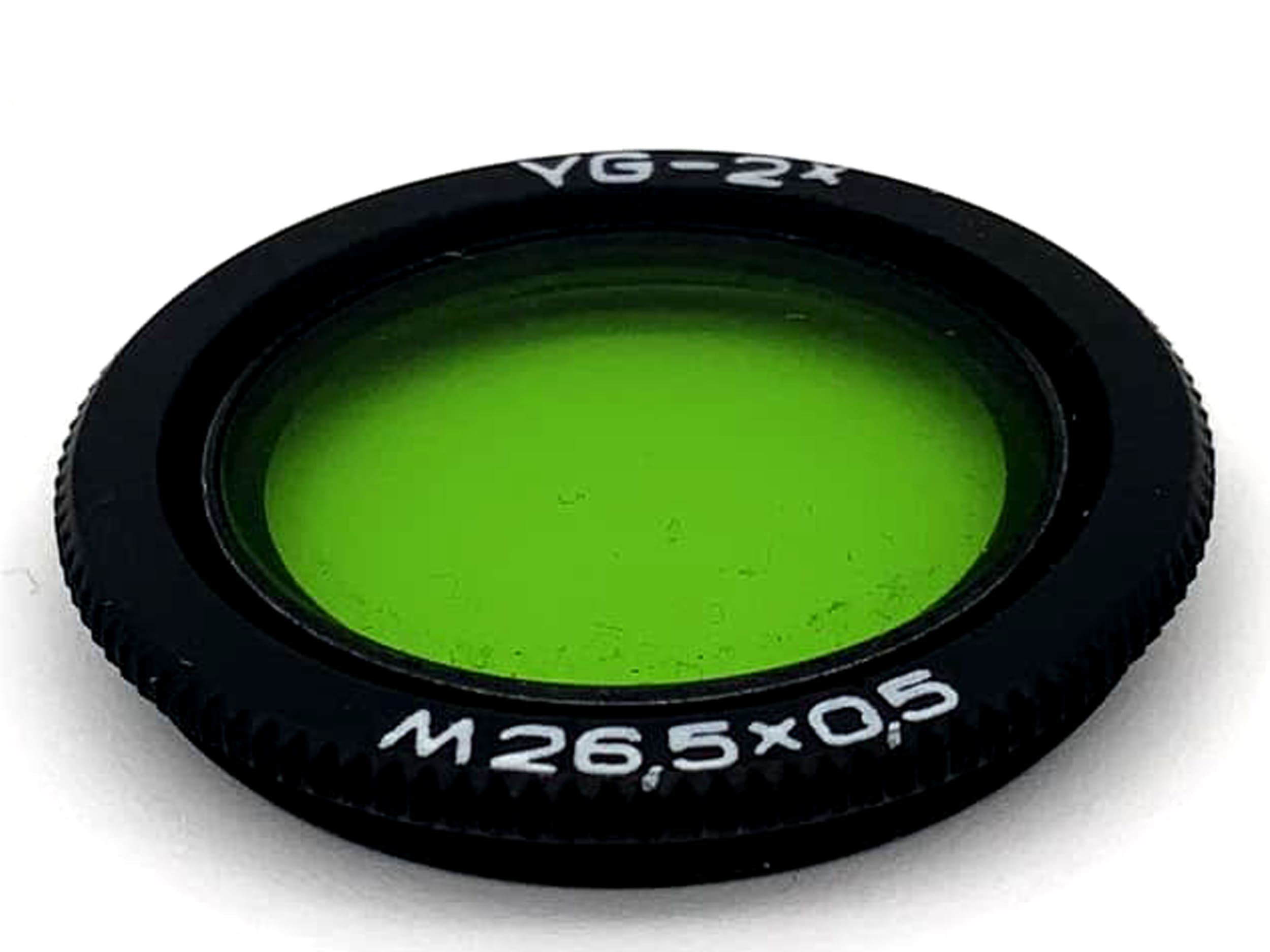 Zenit Farbfilter 26,5mm Grün YG-2x M26,5x05 green colorfilter