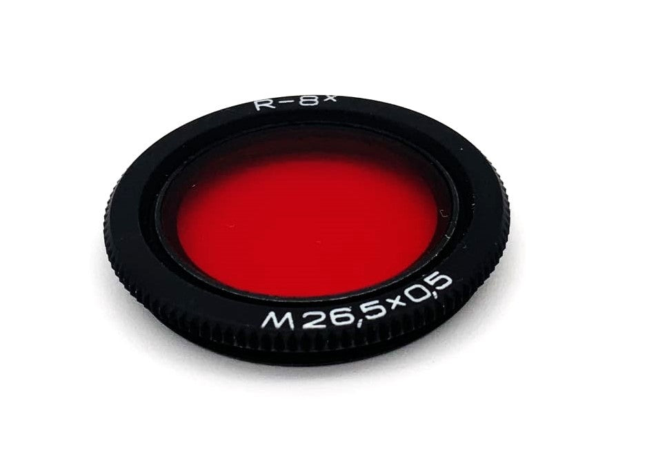 Zenit Farbfilter 26,5mm Rot R-8x M26,5x05 red colorfilter