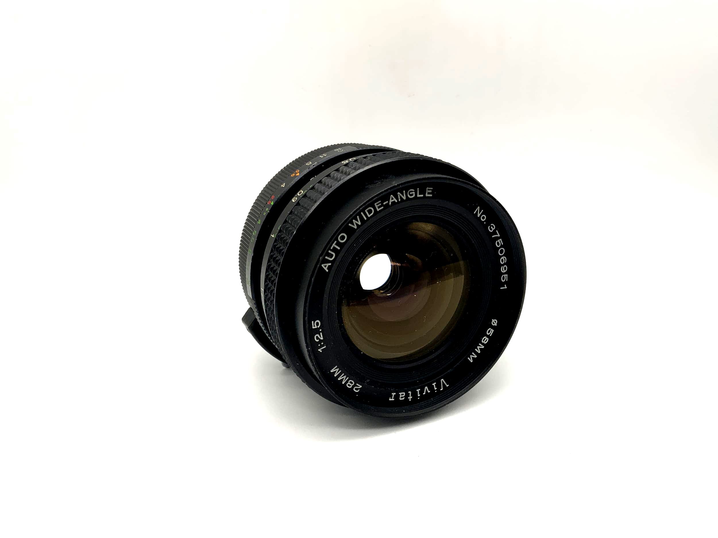 Vivitar 28mm 1:2.5 Objektiv Auto Wide-Angle Kamera Camera Lens (M42)