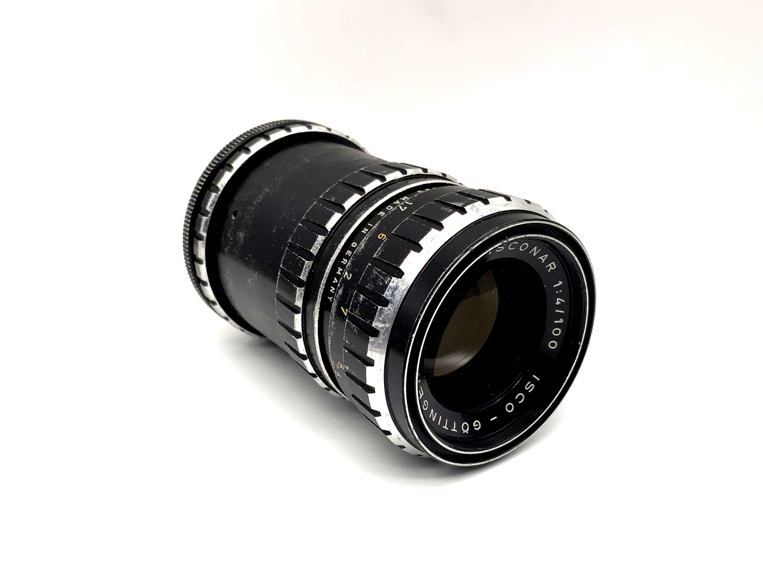Isco Göttingen 100mm 1:4 Objektiv Isconar Kamera Camera Lens (Exa)