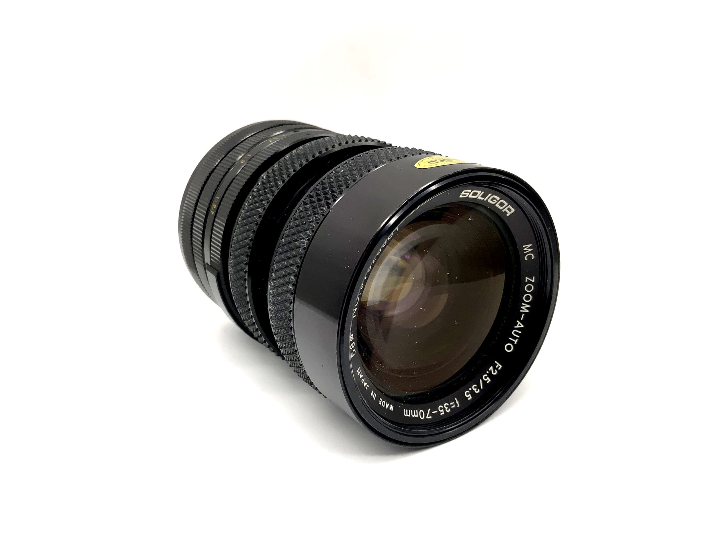 Soligor 35-70mm 1:2.5/3.5 Objektiv MC Zoom-Auto Kamera Camera Lens (Canon FD)