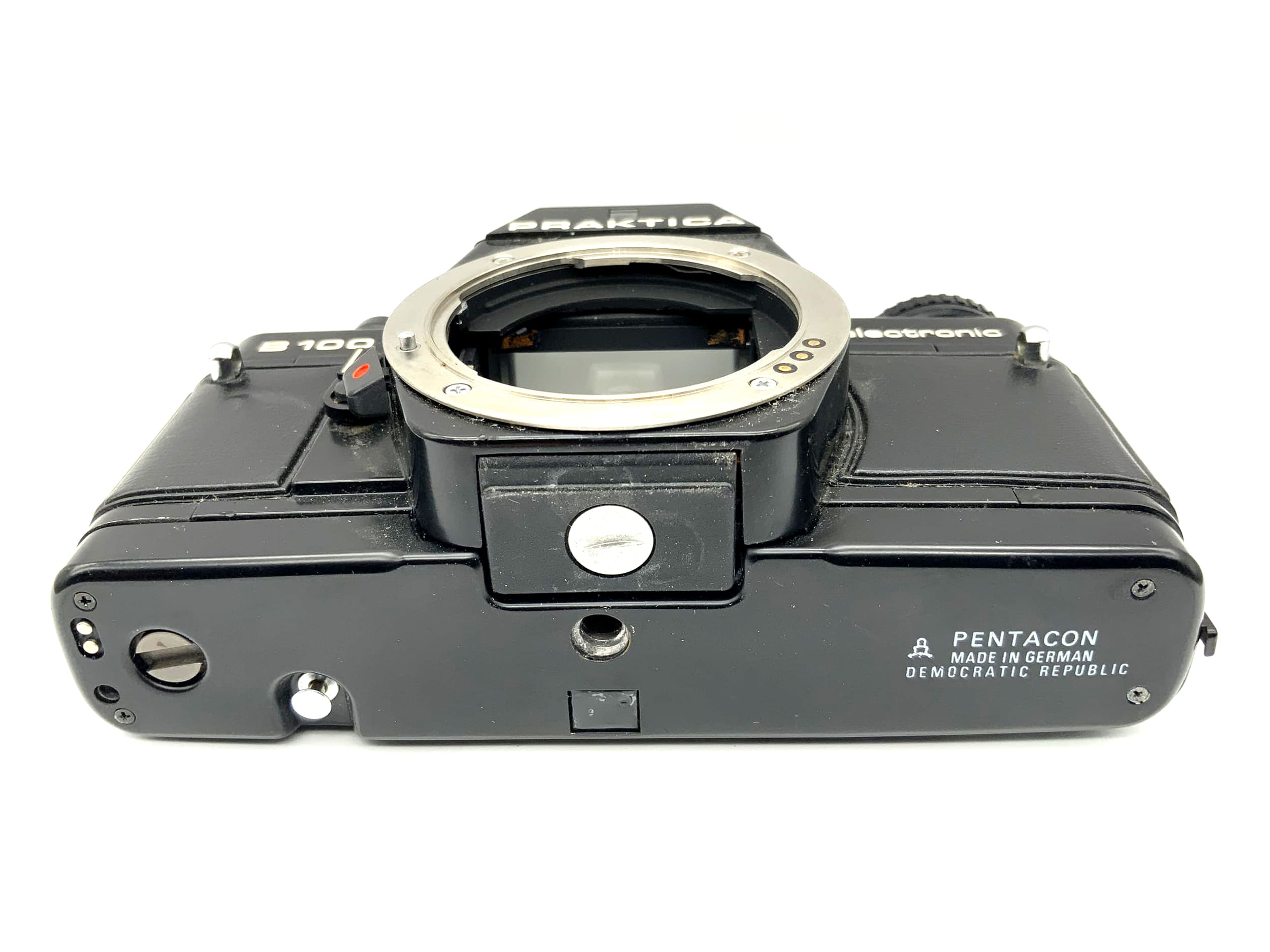 Praktica B100 electronic 35mm SLR analog Pentacon Body !Beli defekt!(Praktica B)