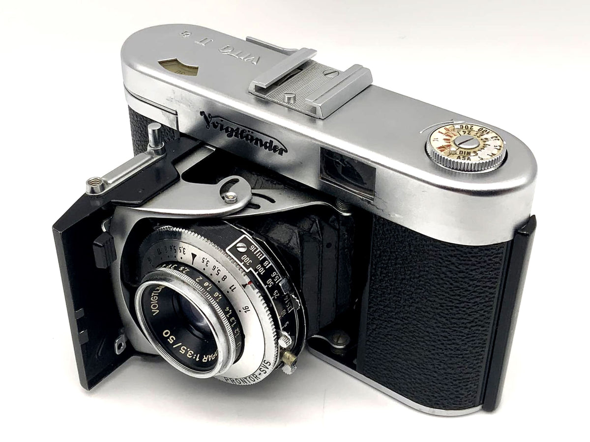 Voigtländer Vito IIa Klappkamera mit Color-Skopar 1:3.5/50 Prontor-SVS
