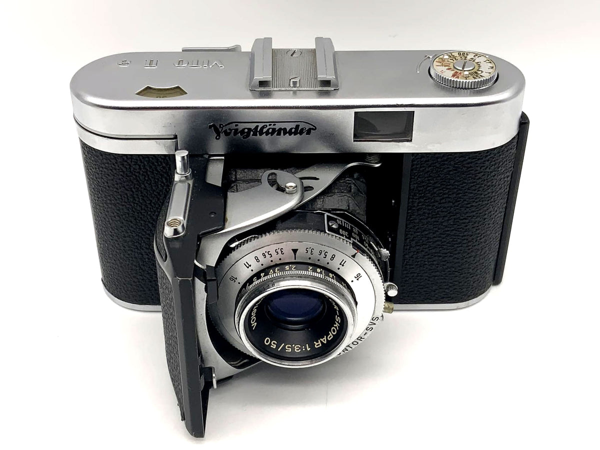 Voigtländer Vito IIa Klappkamera mit Color-Skopar 1:3.5/50 Prontor-SVS