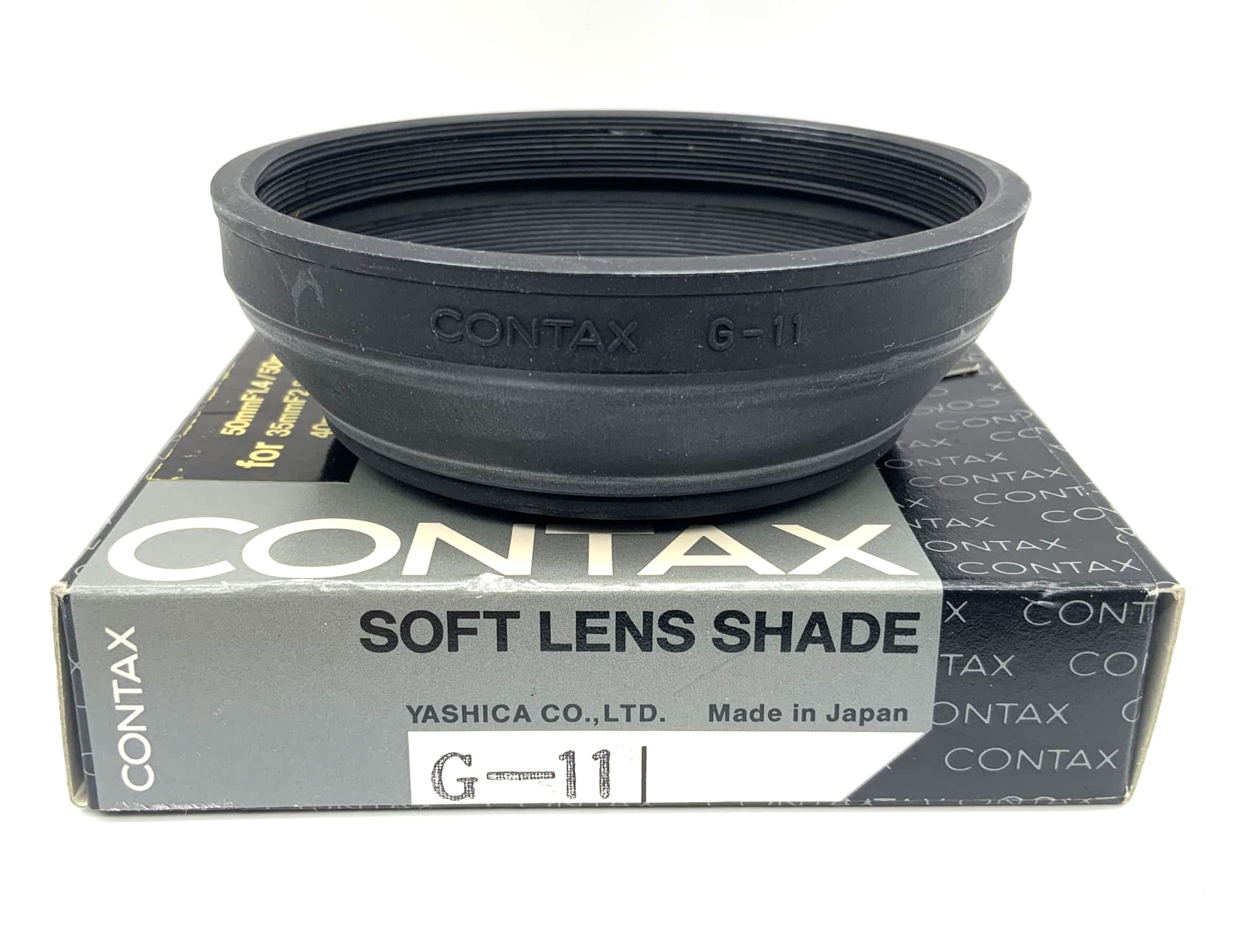 Contax G-11 Gegenlichtblende in OVP Gummi für 50mm f1.4 / f1.7 & 35mm f2.8