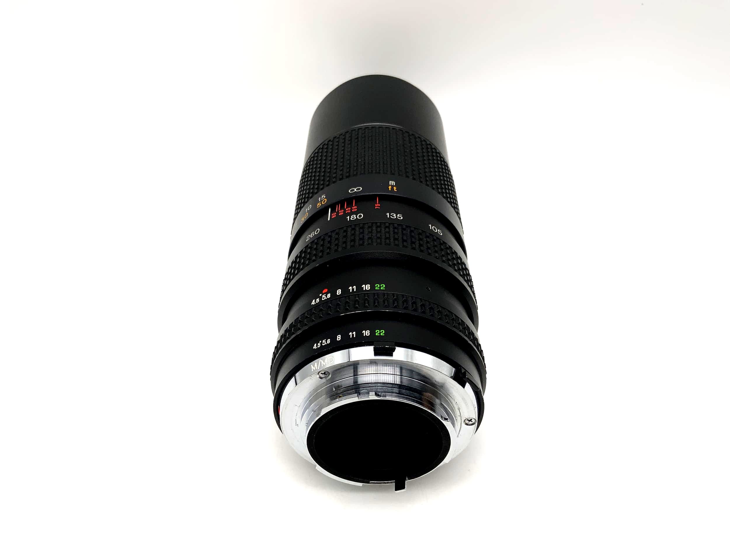 Tokina 75-260mm 1:4.5 Objektiv RMC Close Focus Kamera Camera Lens (Minolta MD)