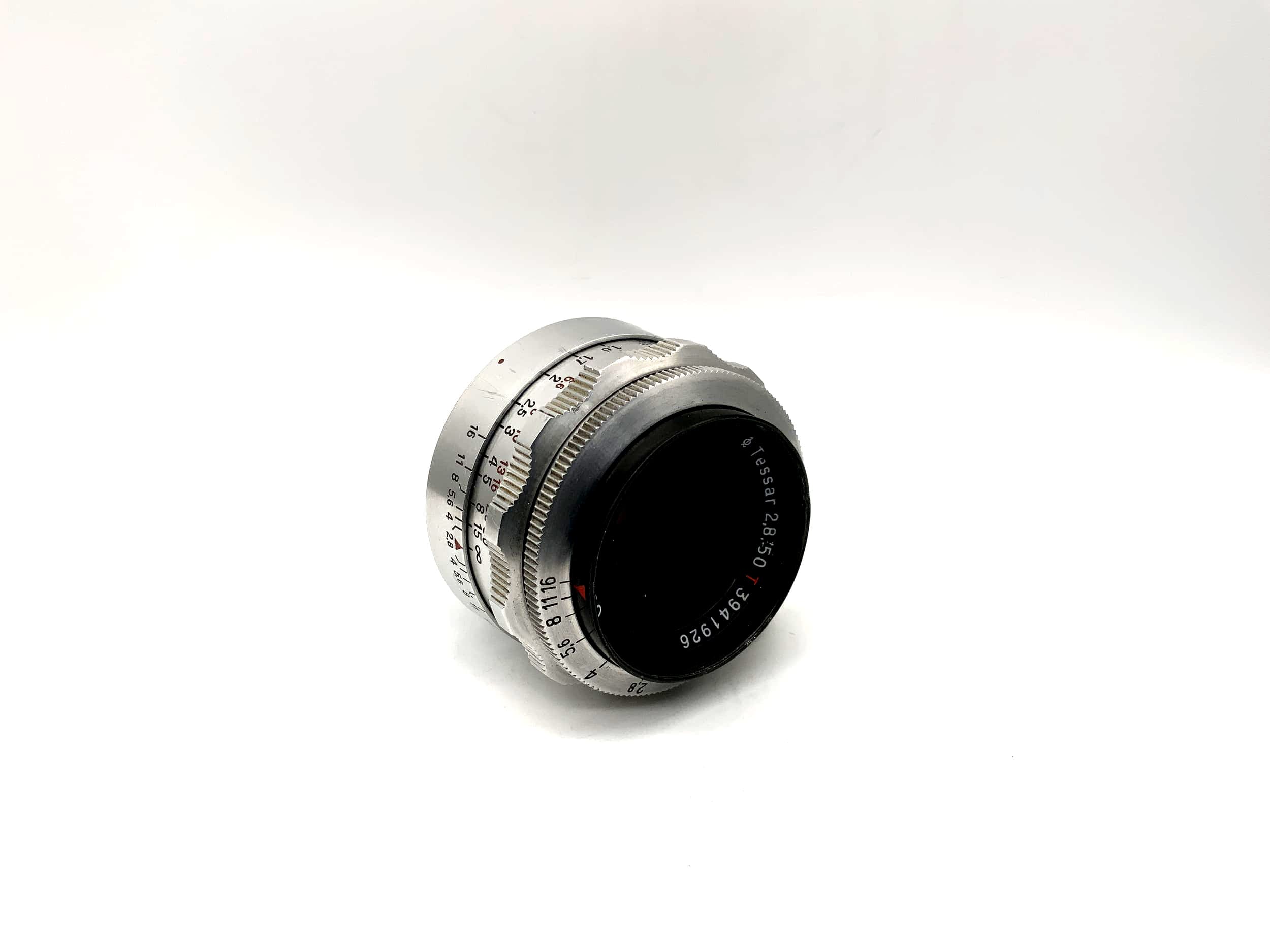 Carl Zeiss 50mm 1:2.8 Objektiv Tessar 12 Blades red T Kamera Camera Lens (Exa)