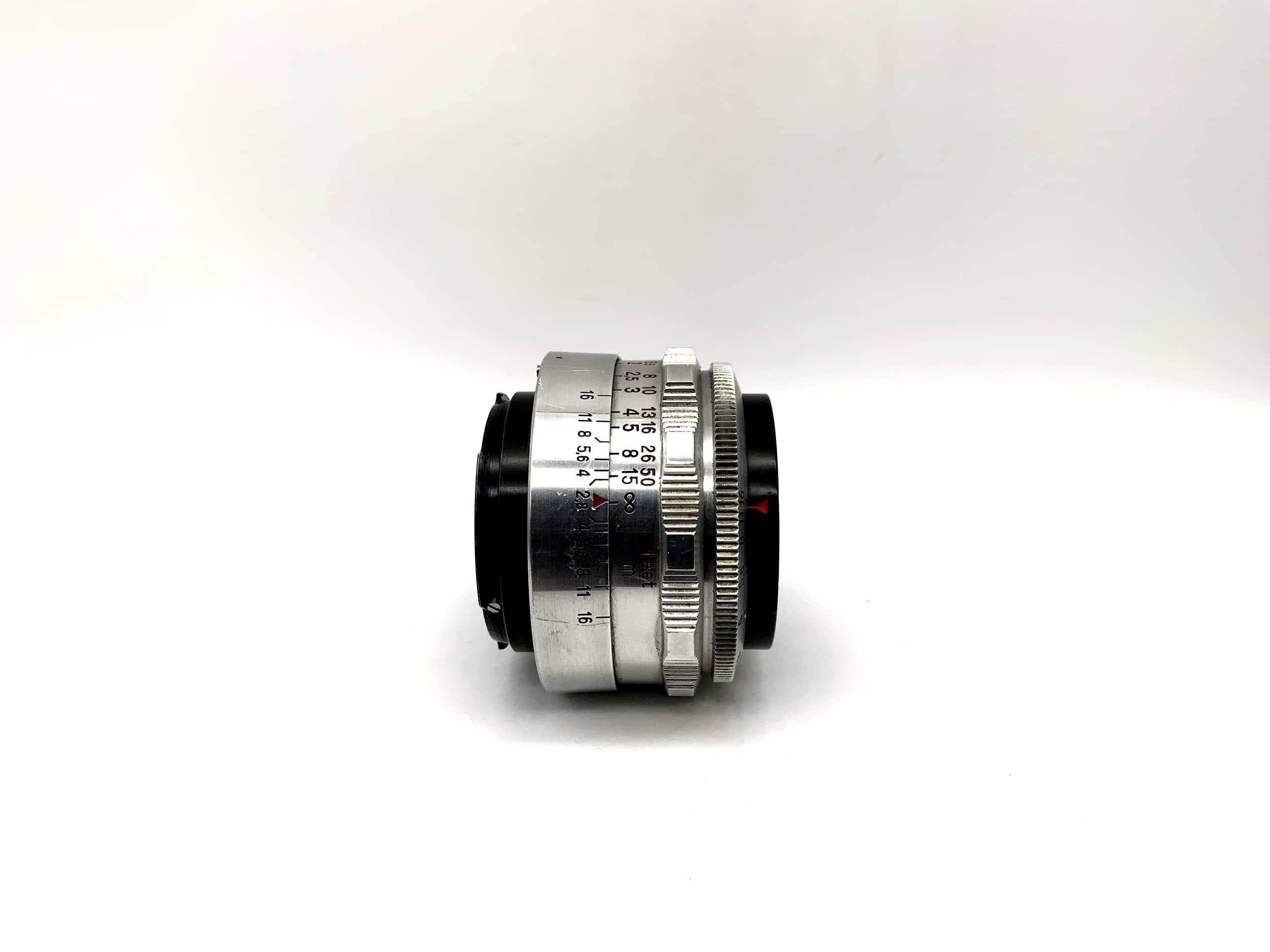 Carl Zeiss 50mm 1:2.8 Objektiv Tessar 12 Blades red T Kamera Camera Lens (Exa)