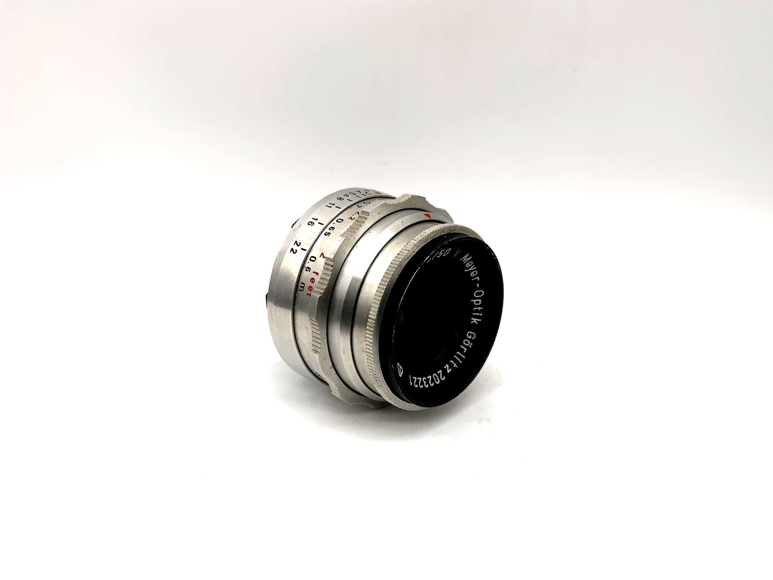 Meyer Optik Görlitz 50mm 1:2.9 Objektiv Trioplan red V Kamera Camera Lens (Exa)