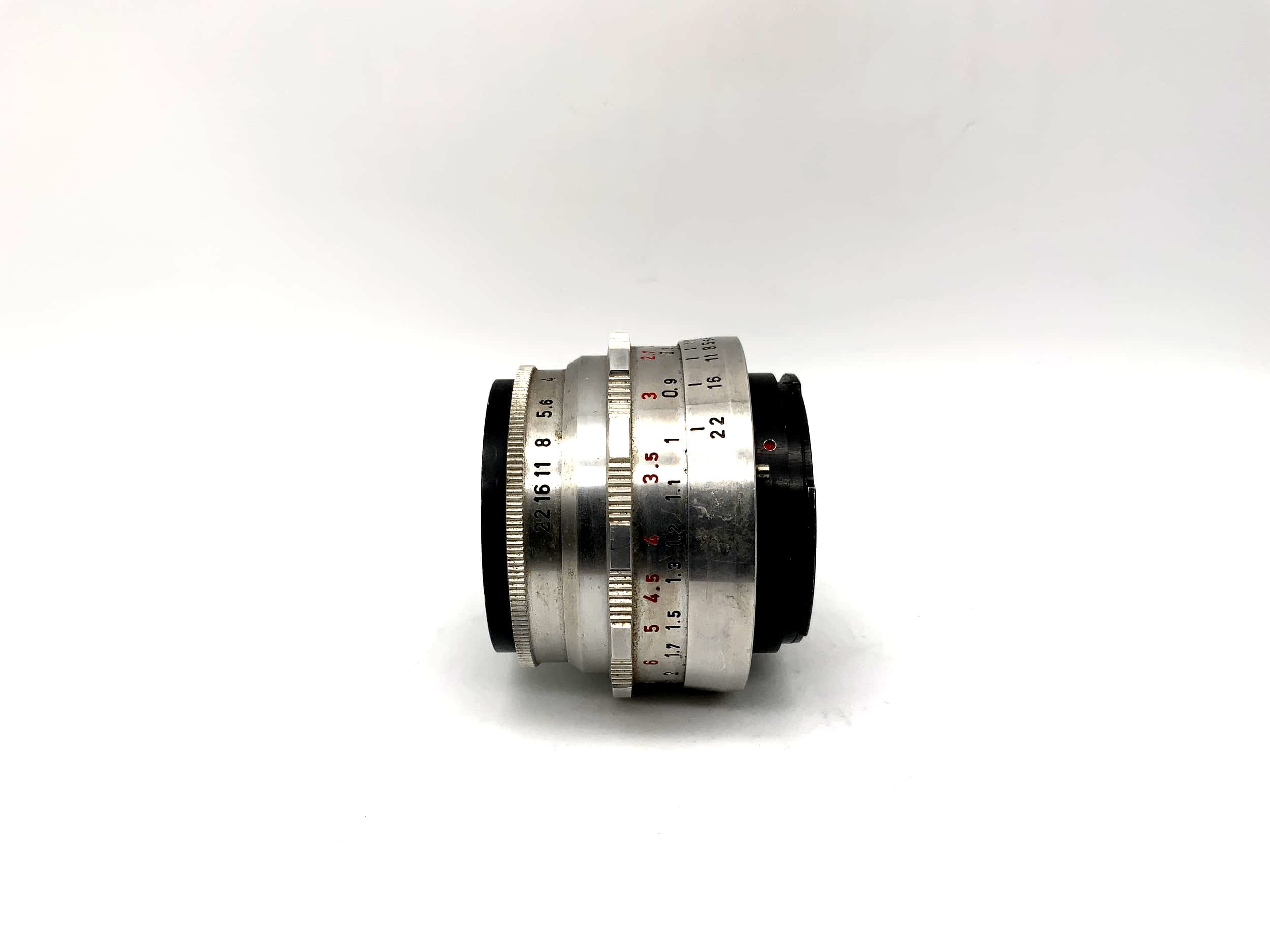 Meyer Optik Görlitz 50mm 1:2.9 Objektiv Trioplan red V Kamera Camera Lens (Exa)