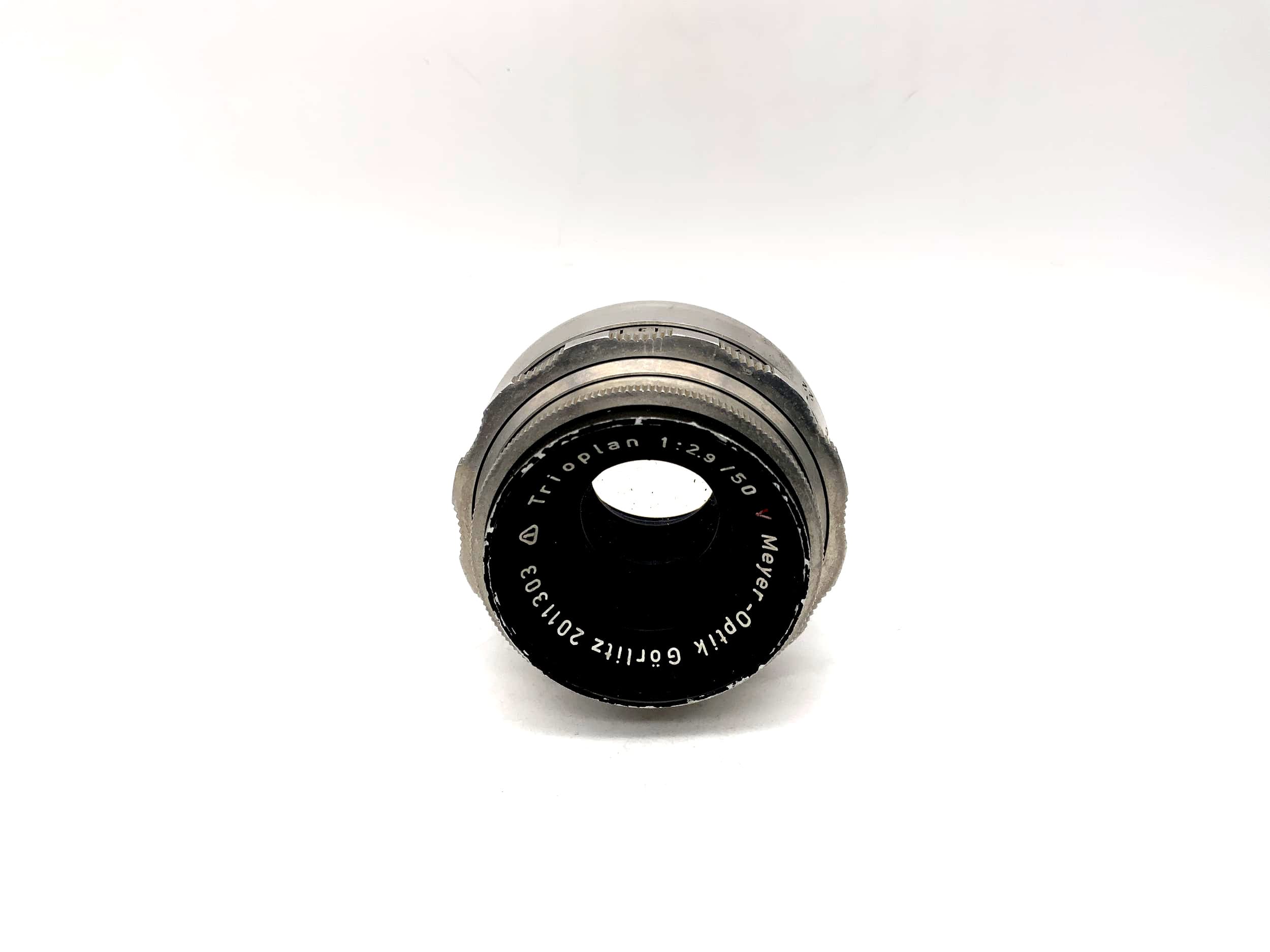 Meyer Optik Görlitz 50mm 1:2.9 Objektiv Trioplan red V 12 Blades Lens (Altix)