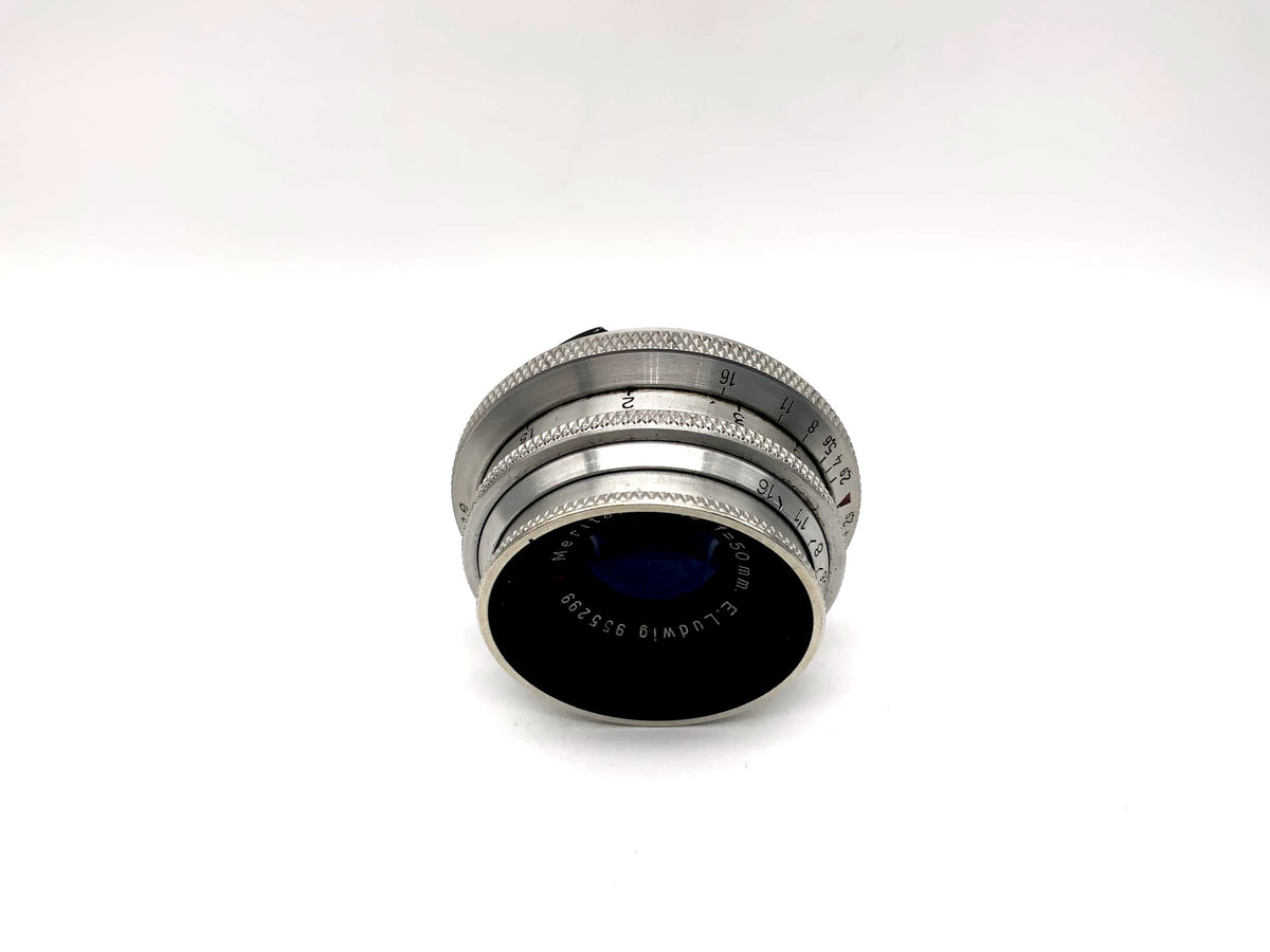 E.Ludwig 50mm 1:2.9 Objektiv Meritar red V Kamera Camera Lens (Exa)