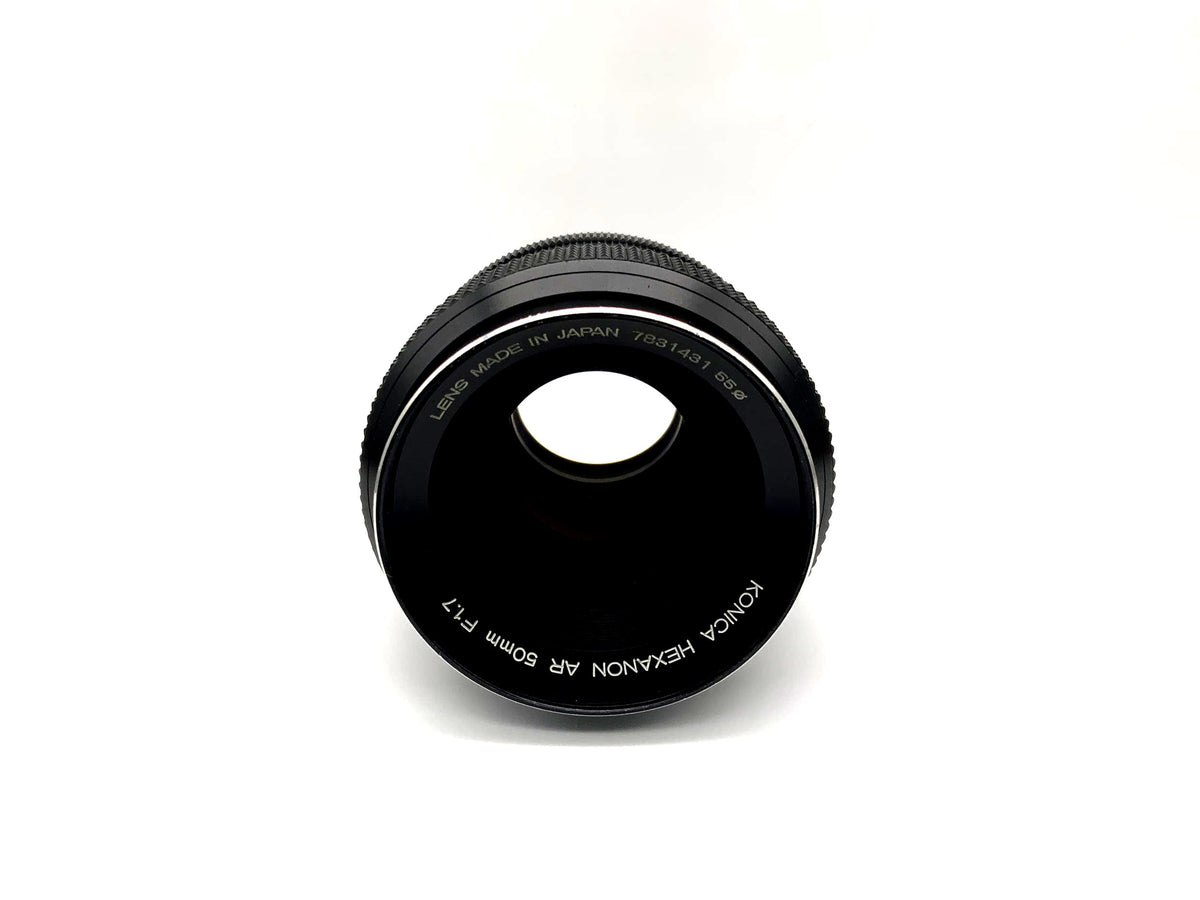 Objectif Konica 50 mm 1:1.7 pour appareil photo Hexanon AR (Konica AR)