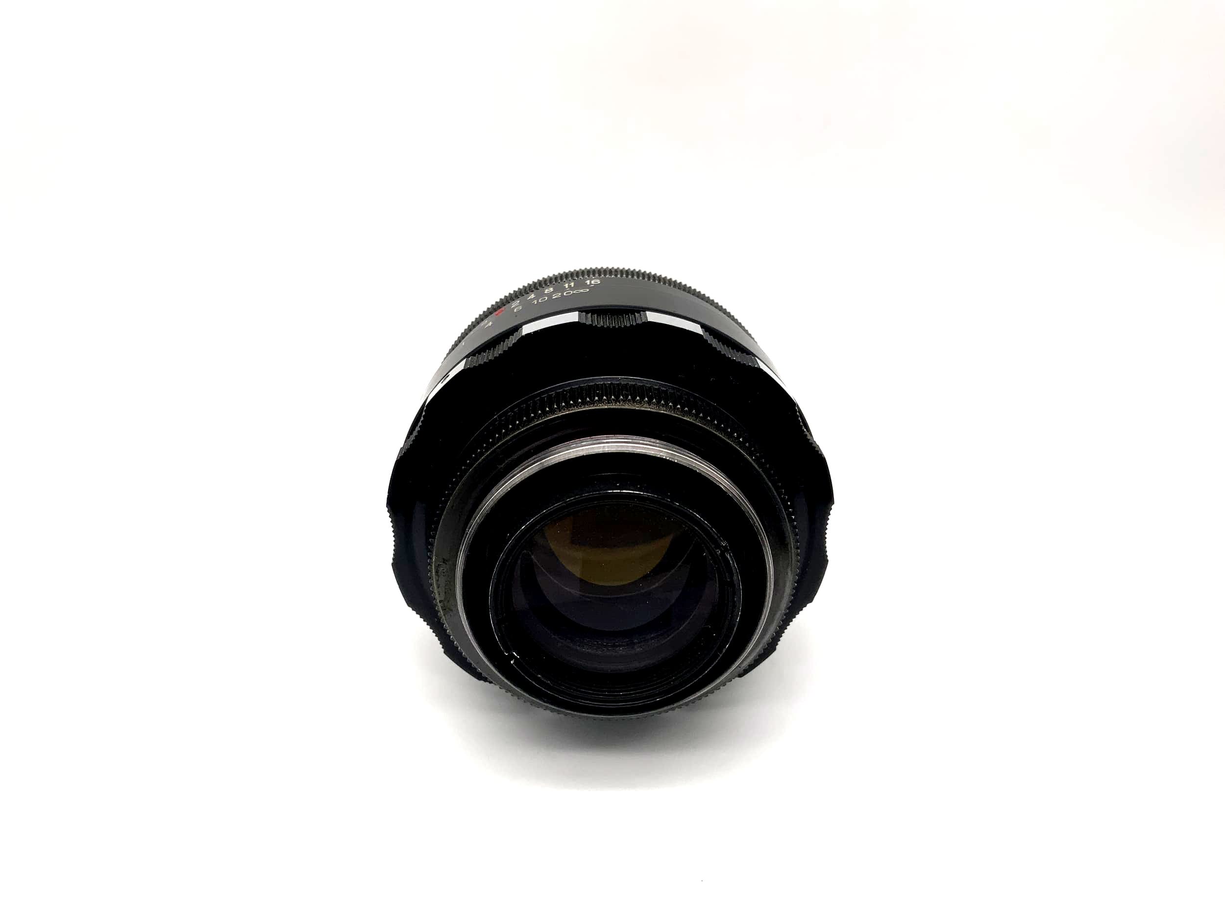 Zenit 58mm 1:2 Objektiv Helios-44 aka Biotar Zebra Bokeh Lens (M42)