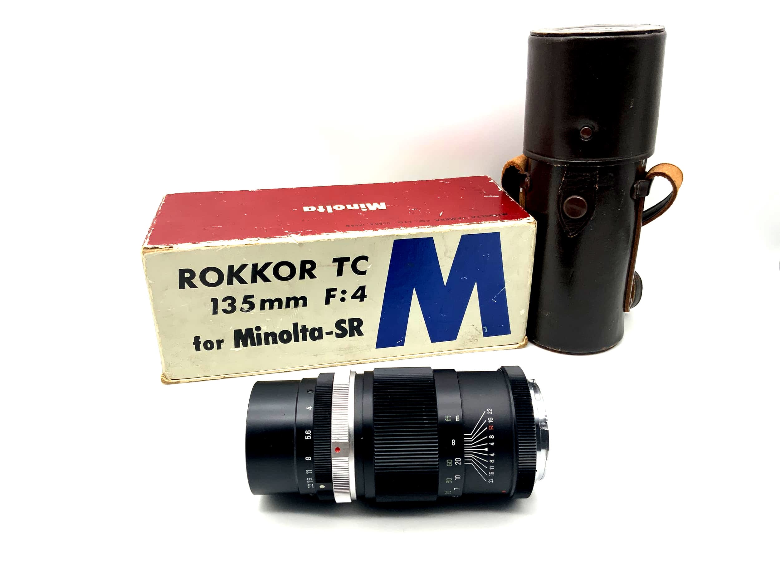 Minolta 135mm 1:4 Objektiv Rokkor TC für Minolta-SR mit OVP Lens (Minolta MD)