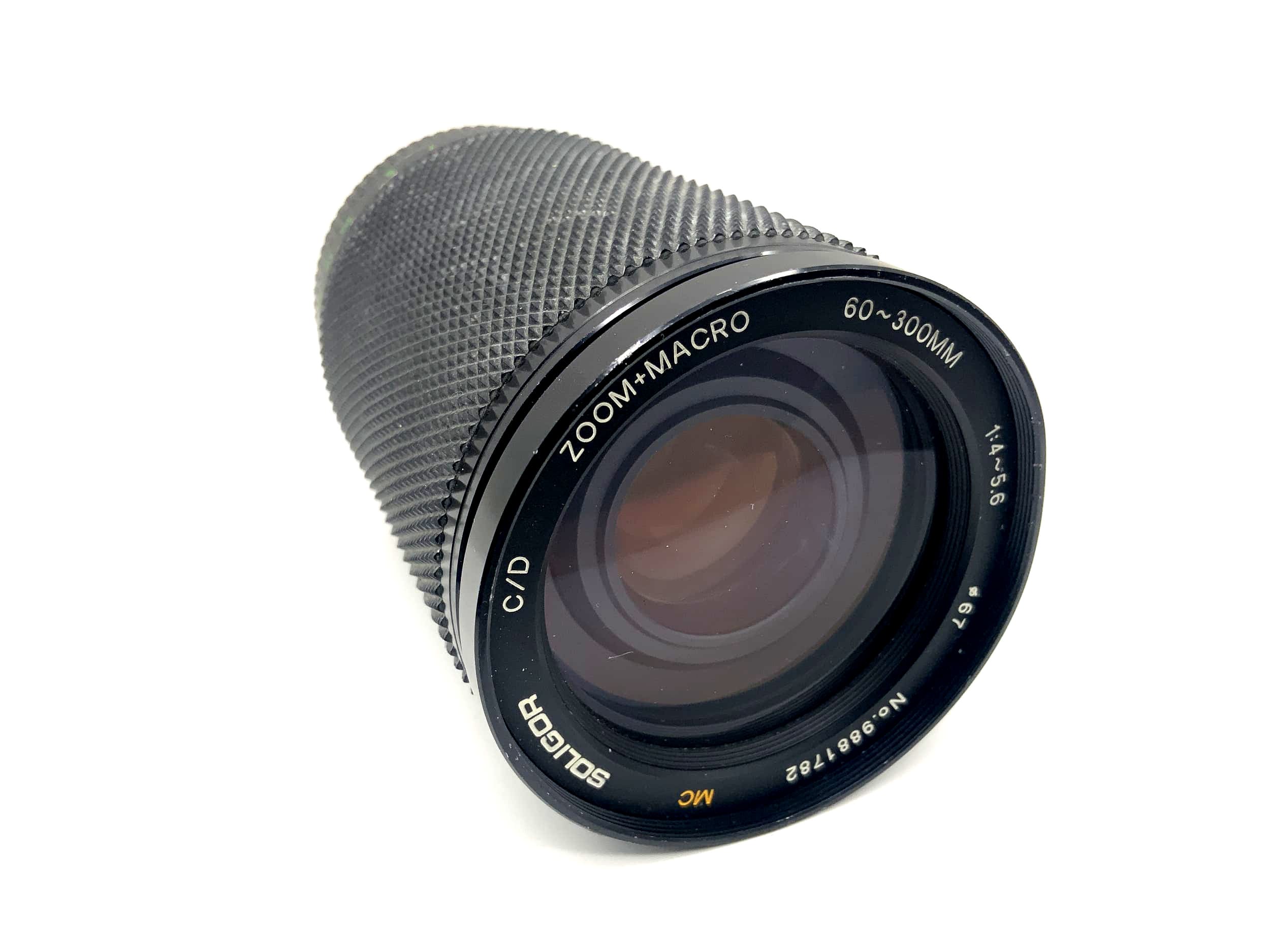 Soligor 60-300mm 1:4-5.6 Objektiv C/D Zoom+Macro MC Camera Lens (Minolta MD)