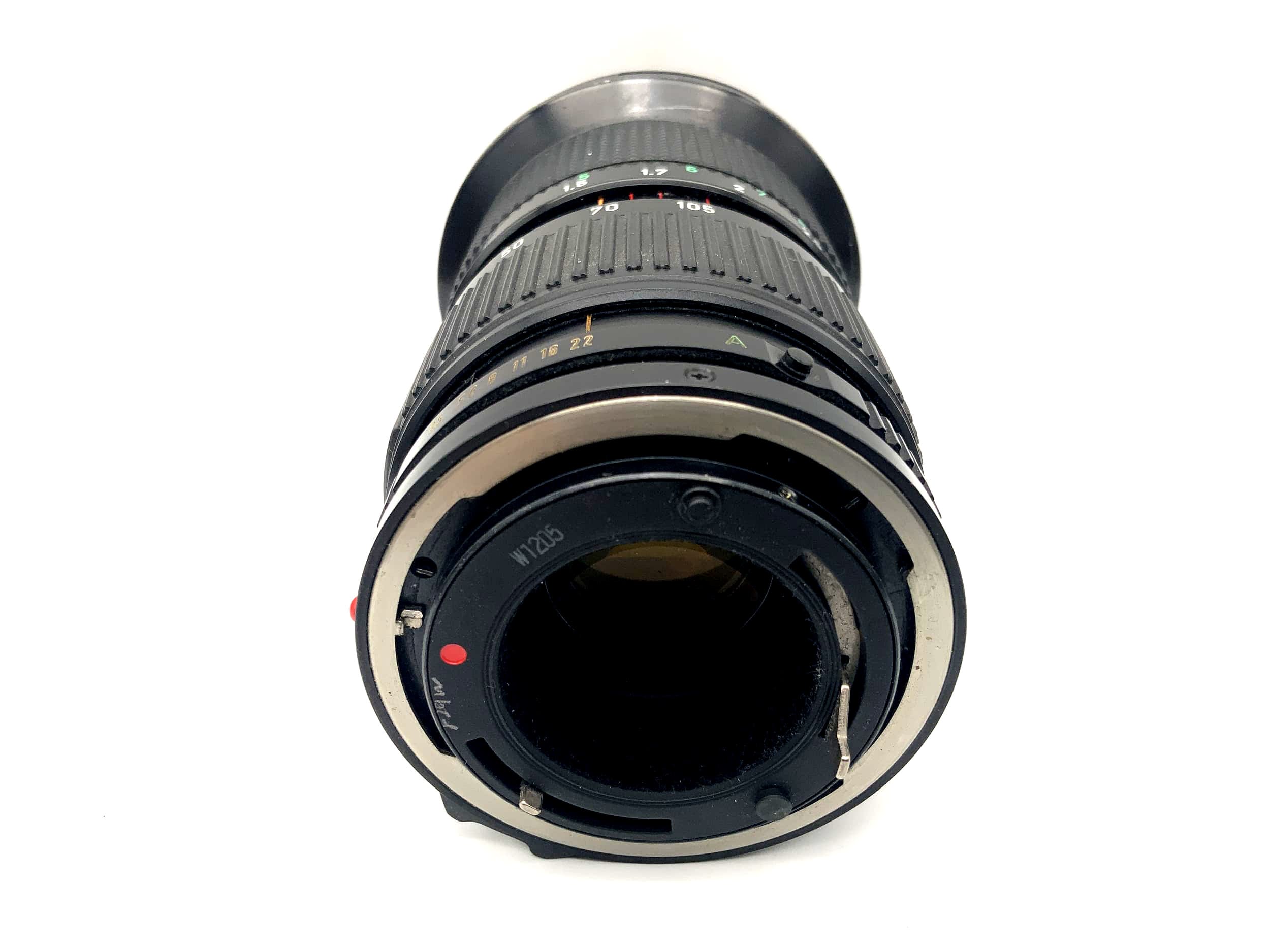 Canon 35-105mm 1:3.5 Objektiv Zoom Lens FD Macro Lens (Canon FD) Text lesen