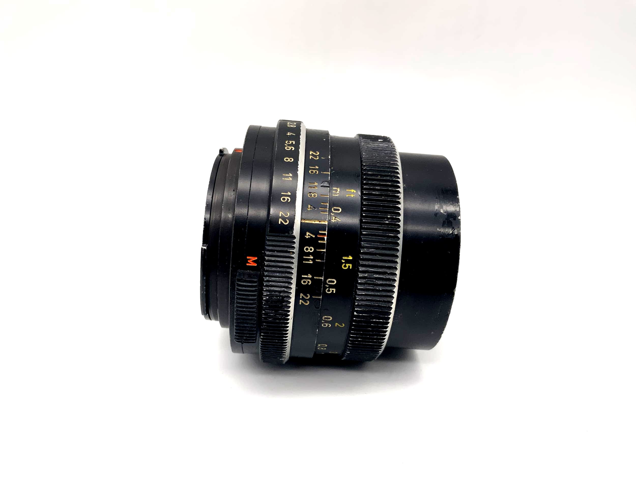 Carl Zeiss 35mm 1:2.8 Objektiv Distagon Camera Lens (Rollei QBM) Text lesen