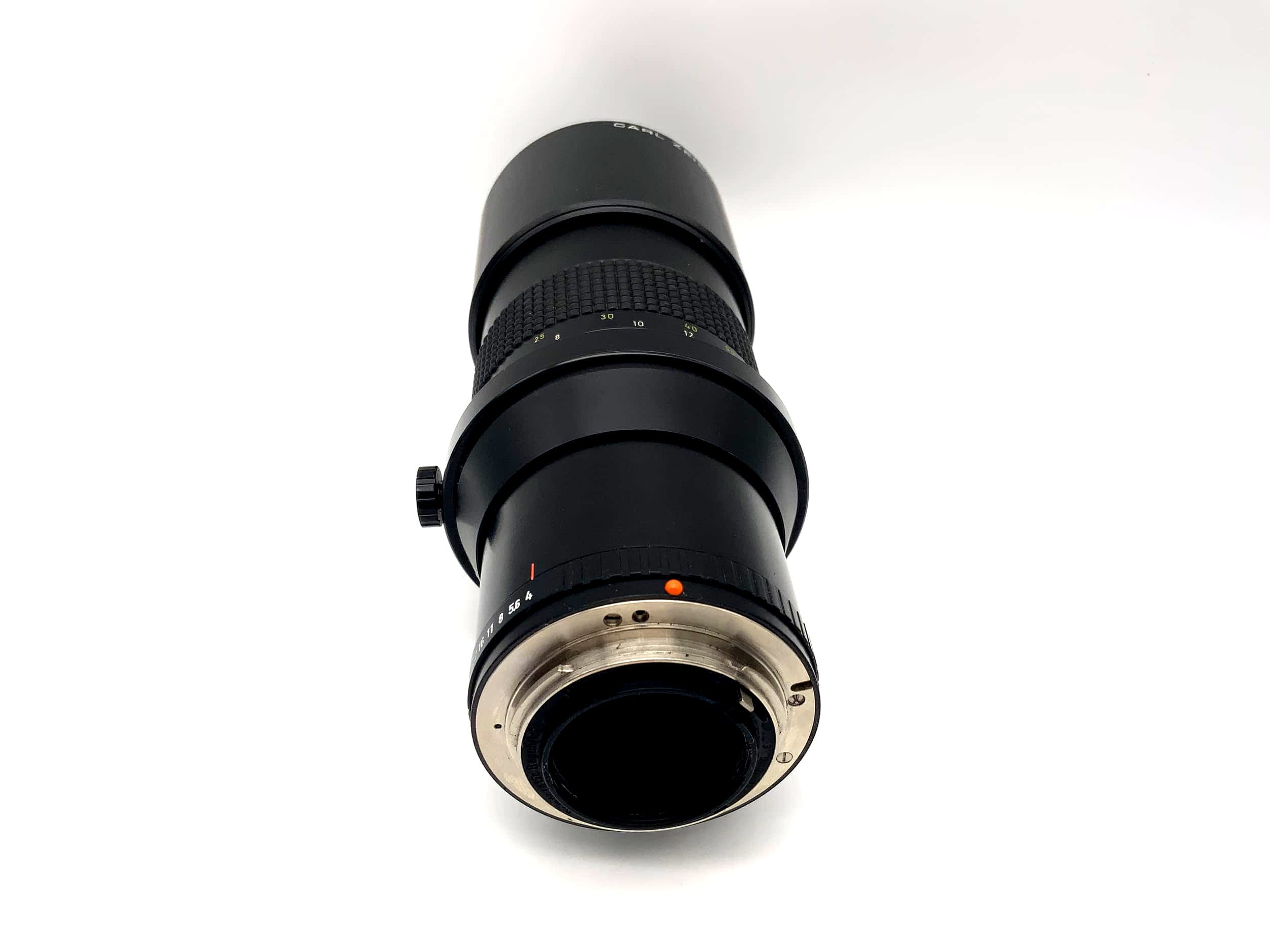 Carl Zeiss 300mm 1:4 Objektiv MC Prakticar Camera Lens (Praktica B) Text lesen