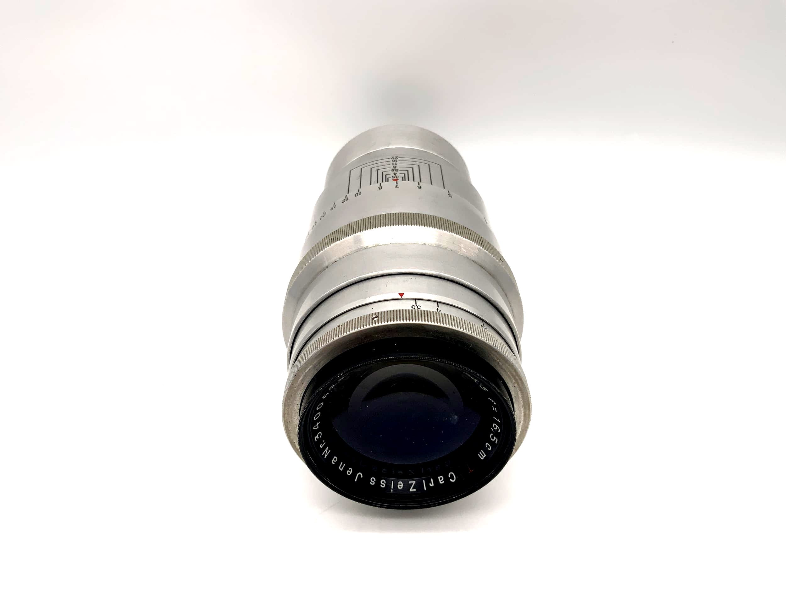 Carl Zeiss 16,5cm 1:3.5 Objektiv Tessar red T Lens (M39 Primaflex) !Nebel!