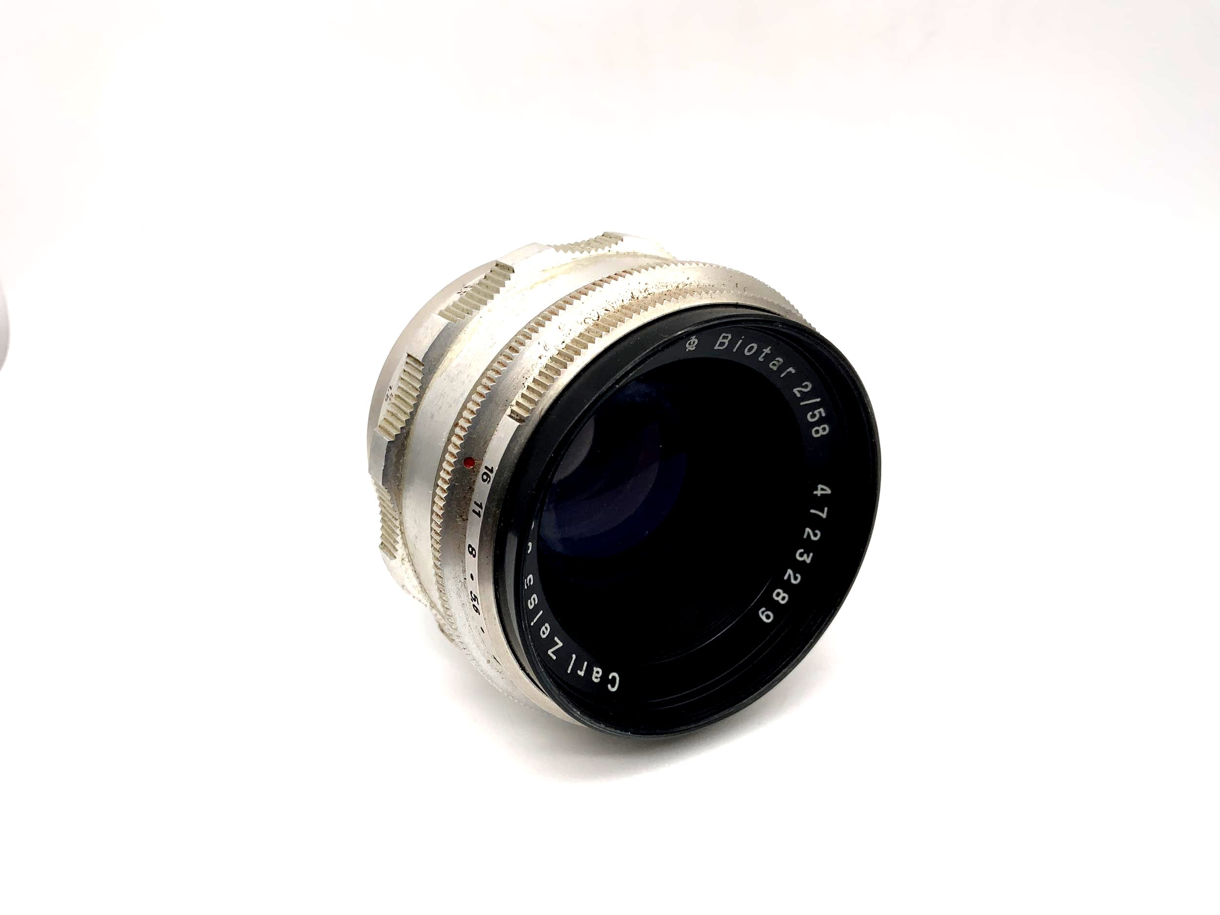 Carl Zeiss 58mm 1:2 Objektiv Biotar 10 Blades Kamera Camera Lens (M42) !Nebel!
