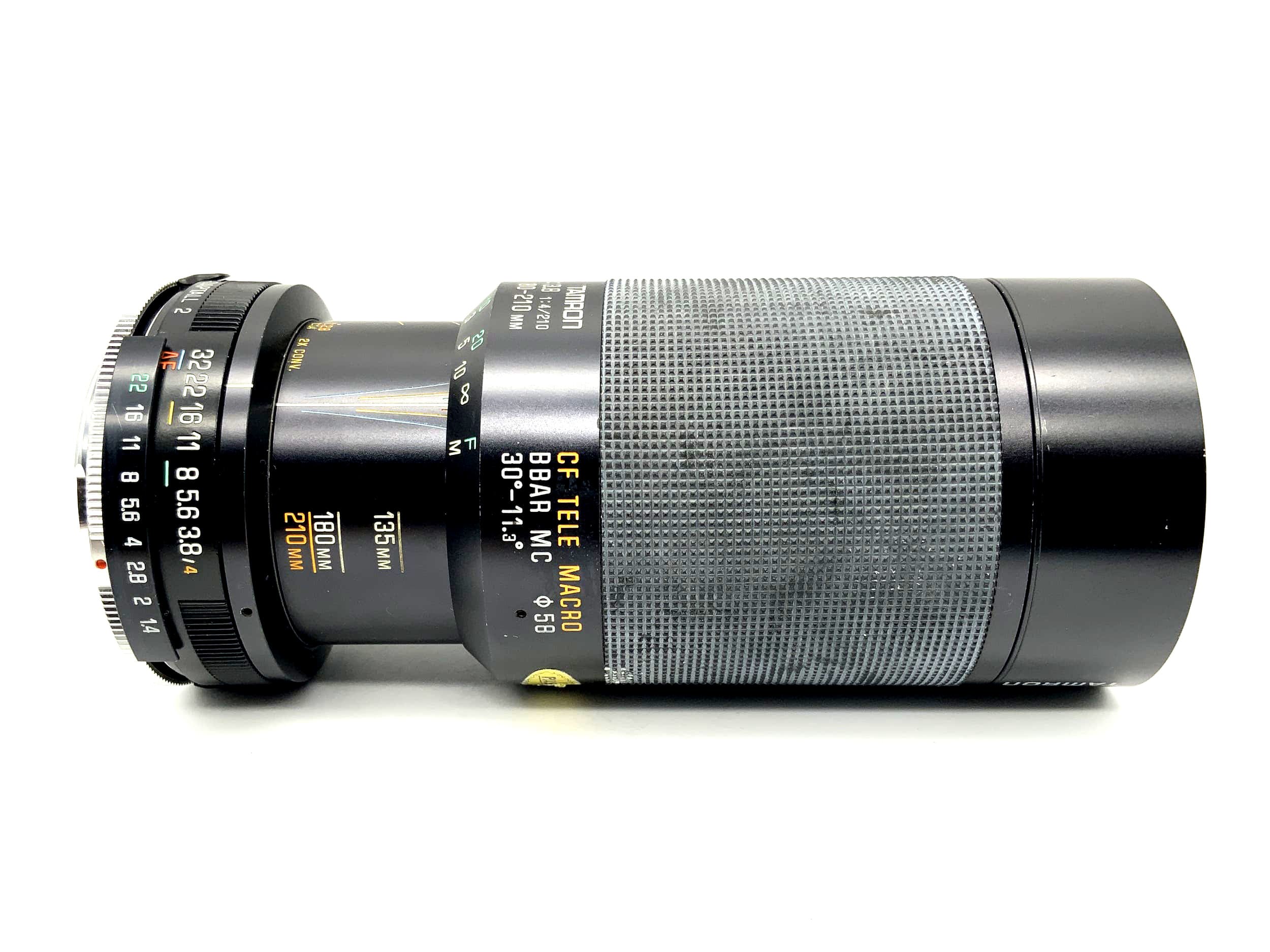 Tamron 80-210mm 1:3.8 & 1:4 Objektiv Adaptall 2 CF Tele Macro BBAR MC (Leica R)