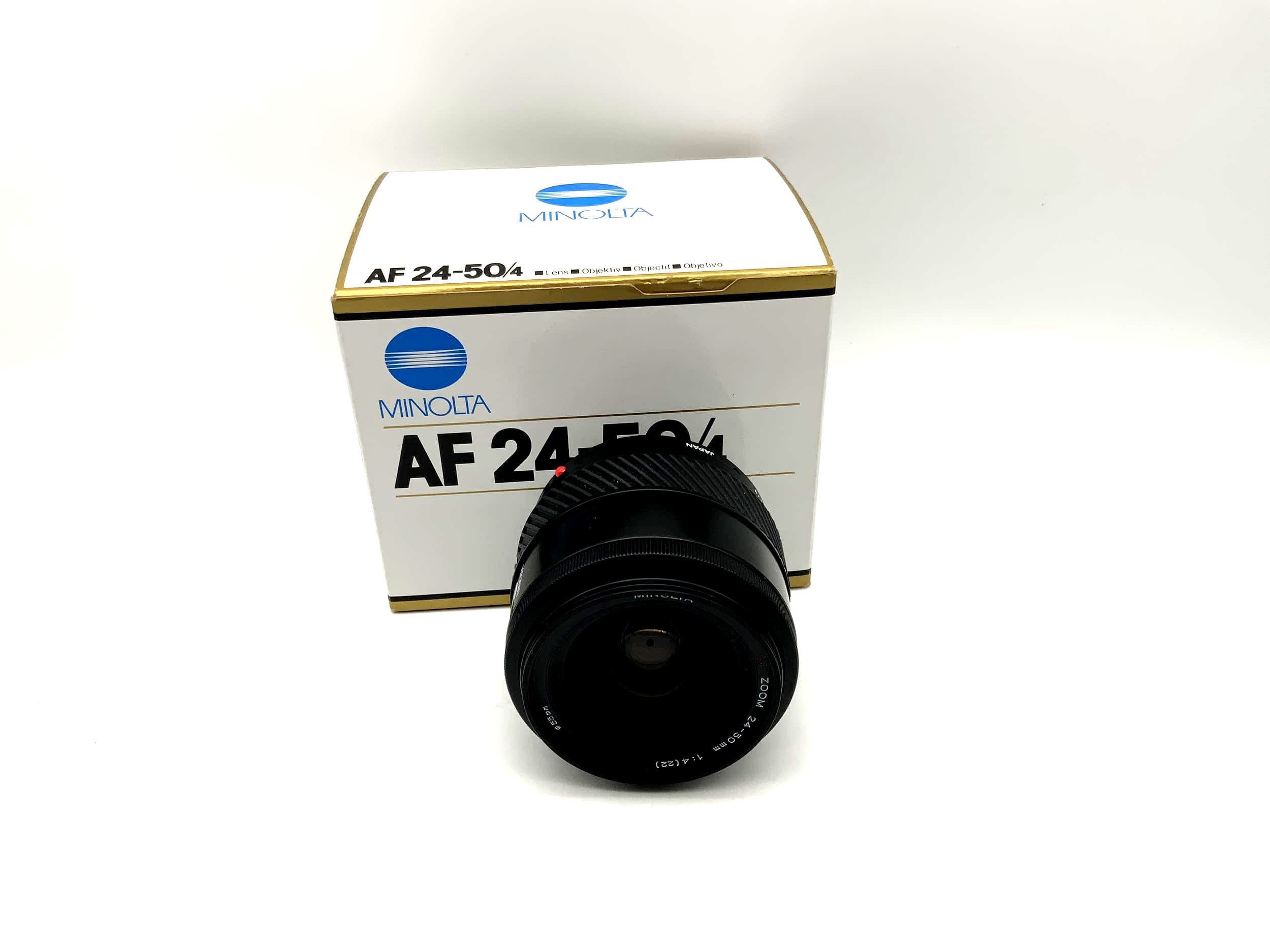 Minolta 24-50mm 1:4 Objektiv AF Lens mit OVP Camera Lens (Minolta AF/Sony A)