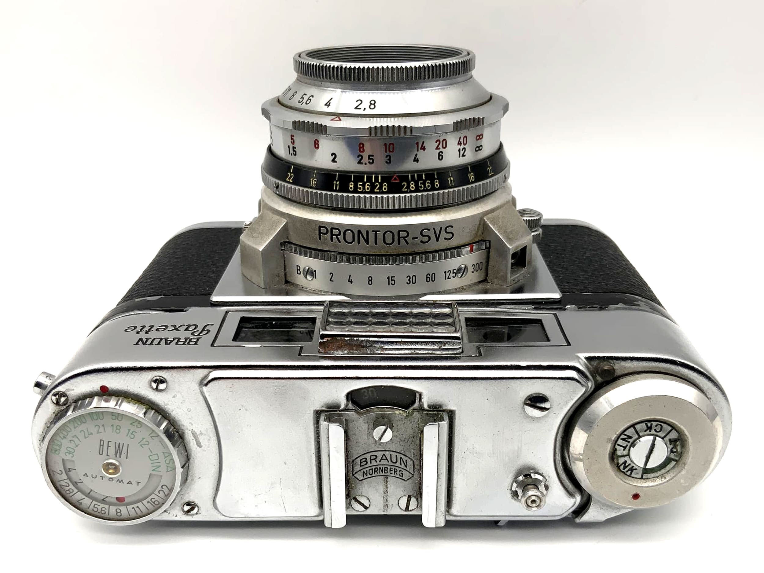 Braun Paxette Super II B Messsucherkamera mit Xenar f:2.8/50mm Prontor-SVS