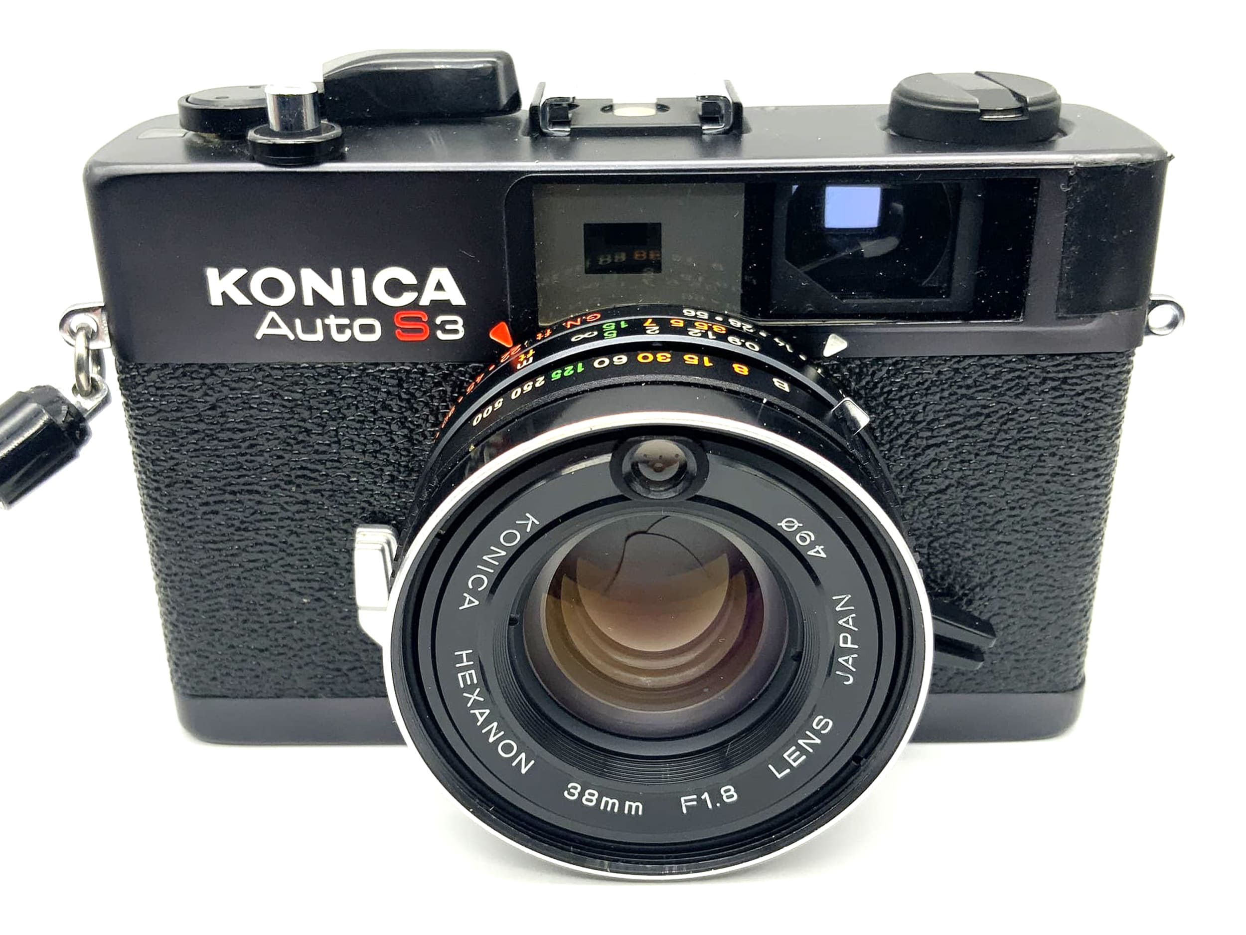 Konica Auto S3 Sucherkamera mit Hexanon F1.8 38mm Kompaktkamera Analogkamera