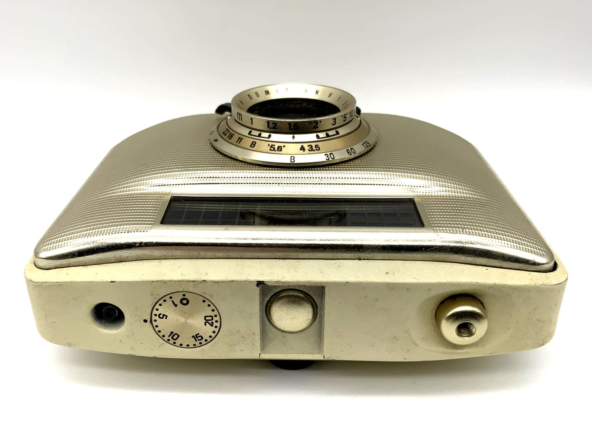 Pentacon Penti II Sucherkamera mit Meyer Optik Domiplan V 1:3.5/30 gold/beige