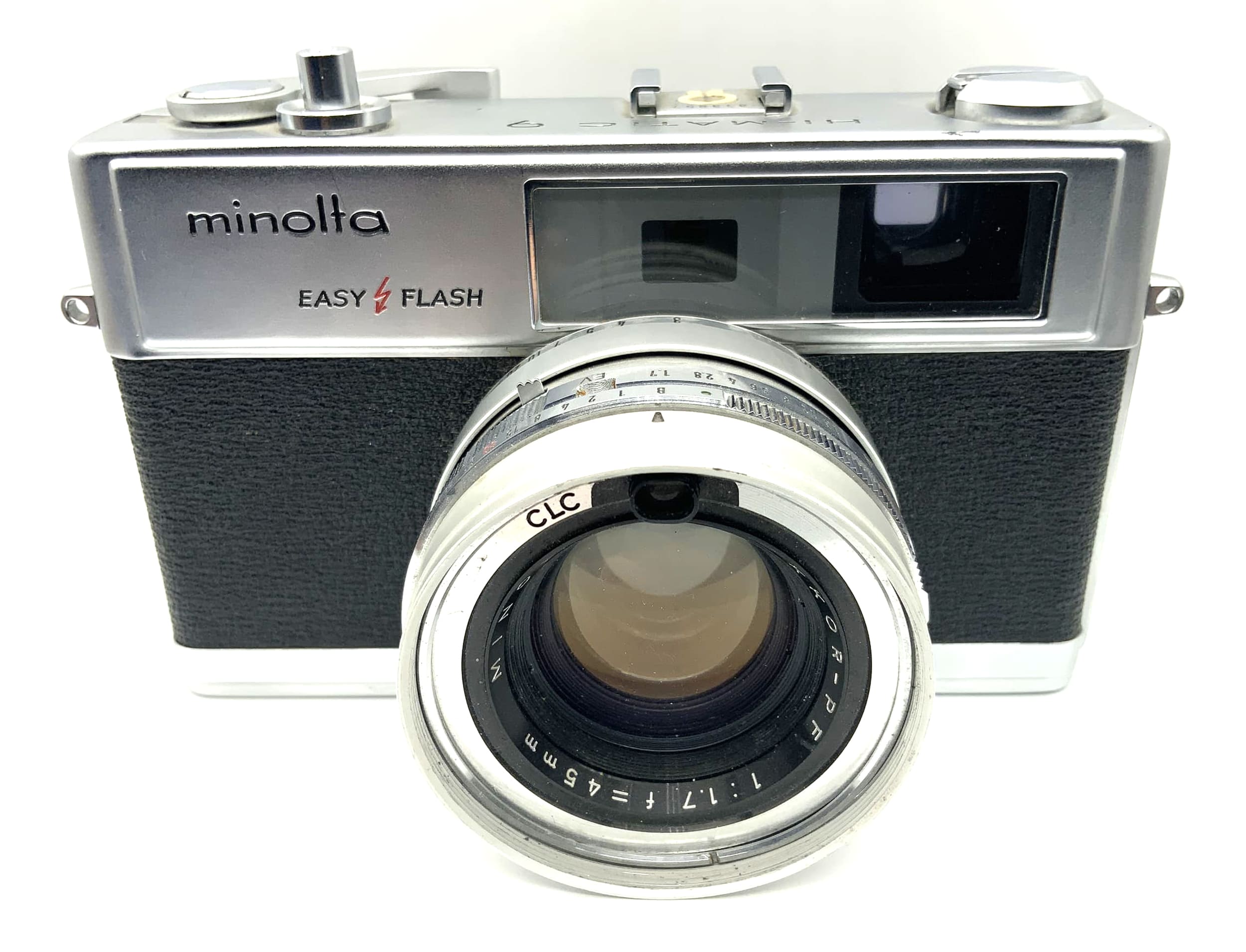Minolta Hi-Matic 9 Sucherkamera mit Rokkor-PF 1:1.7 f=45mm Easy Flash
