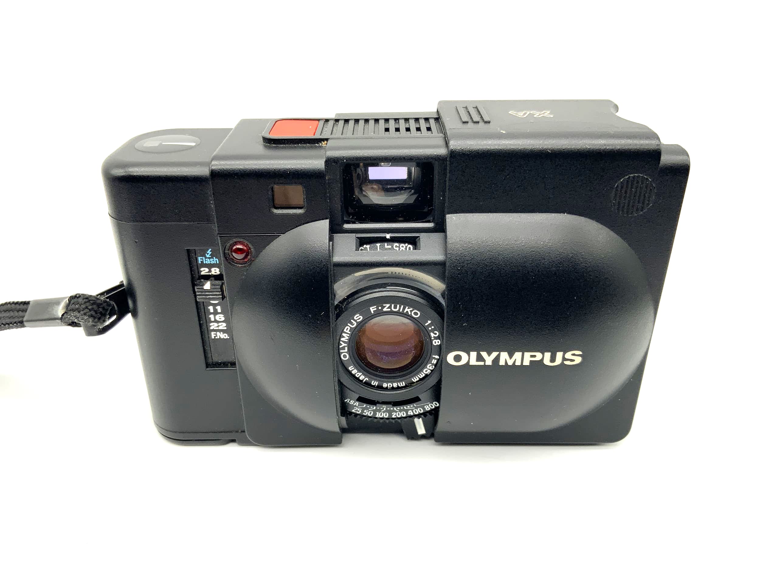 Olympus XA Messsucherkamera mit F.Zuiko 1:2.8 f=35mm Kompaktkamera Analogkamera