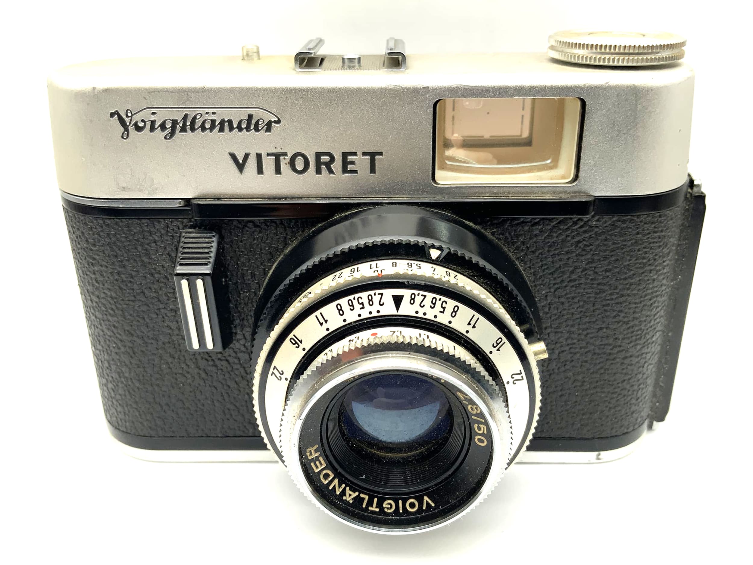Voigtländer Vitoret Sucherkamera mit Lanthar 2.8/50 Prontor 125