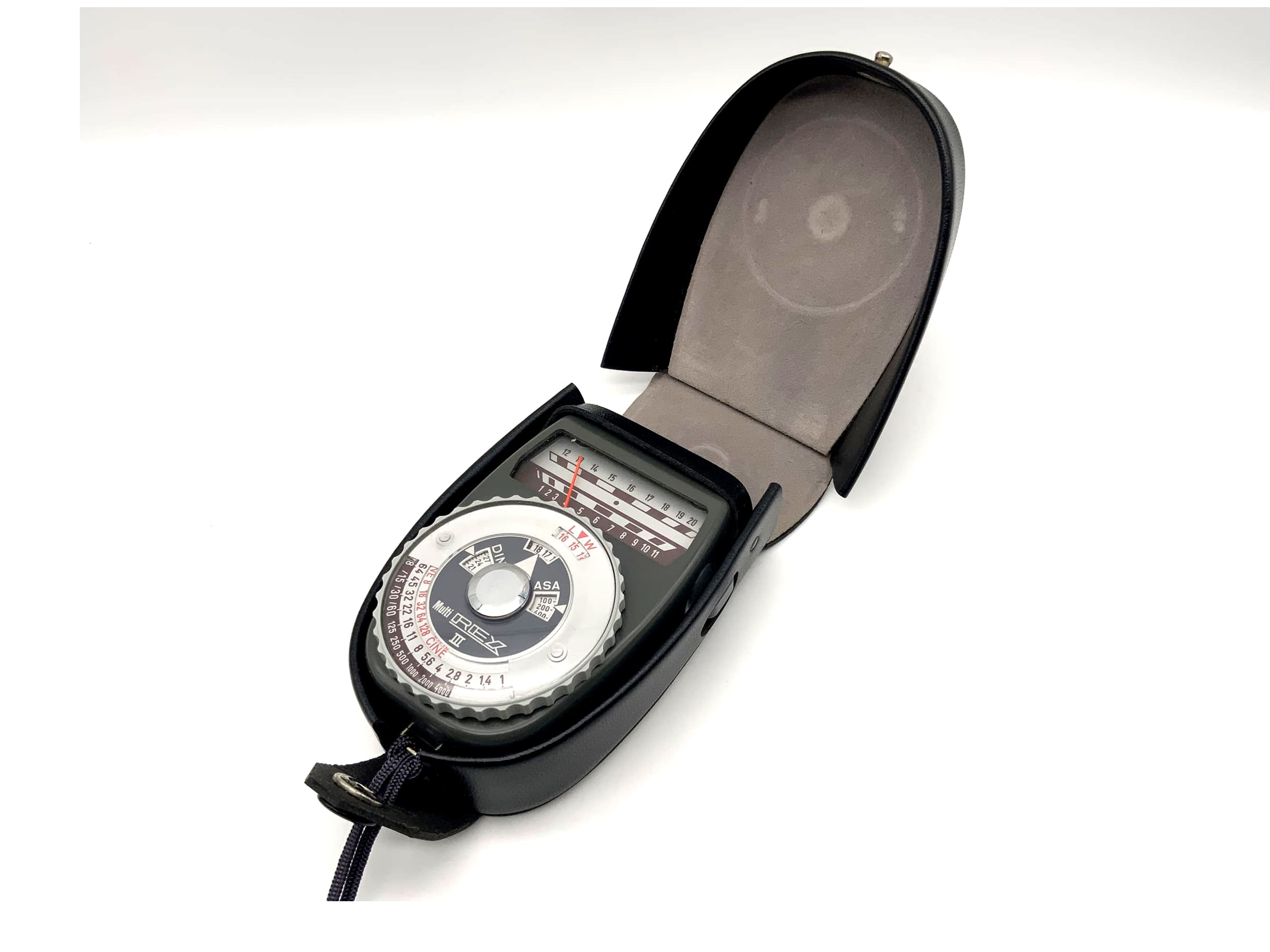 Rex Multi Rex III Belichtungsmesser mit Tasche Lichtmesser Lichtmeter