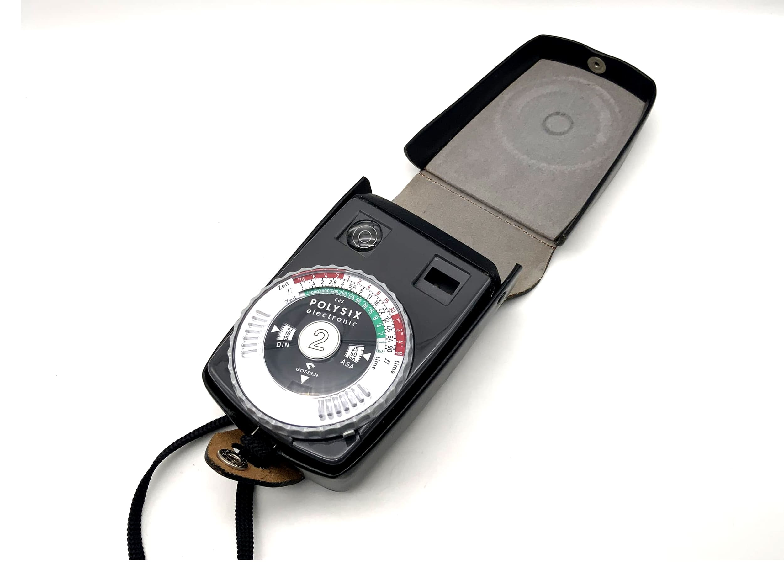 Gossen Polysix 2 electronic CdS Belichtungsmesser mit Tasche Lichtmesser