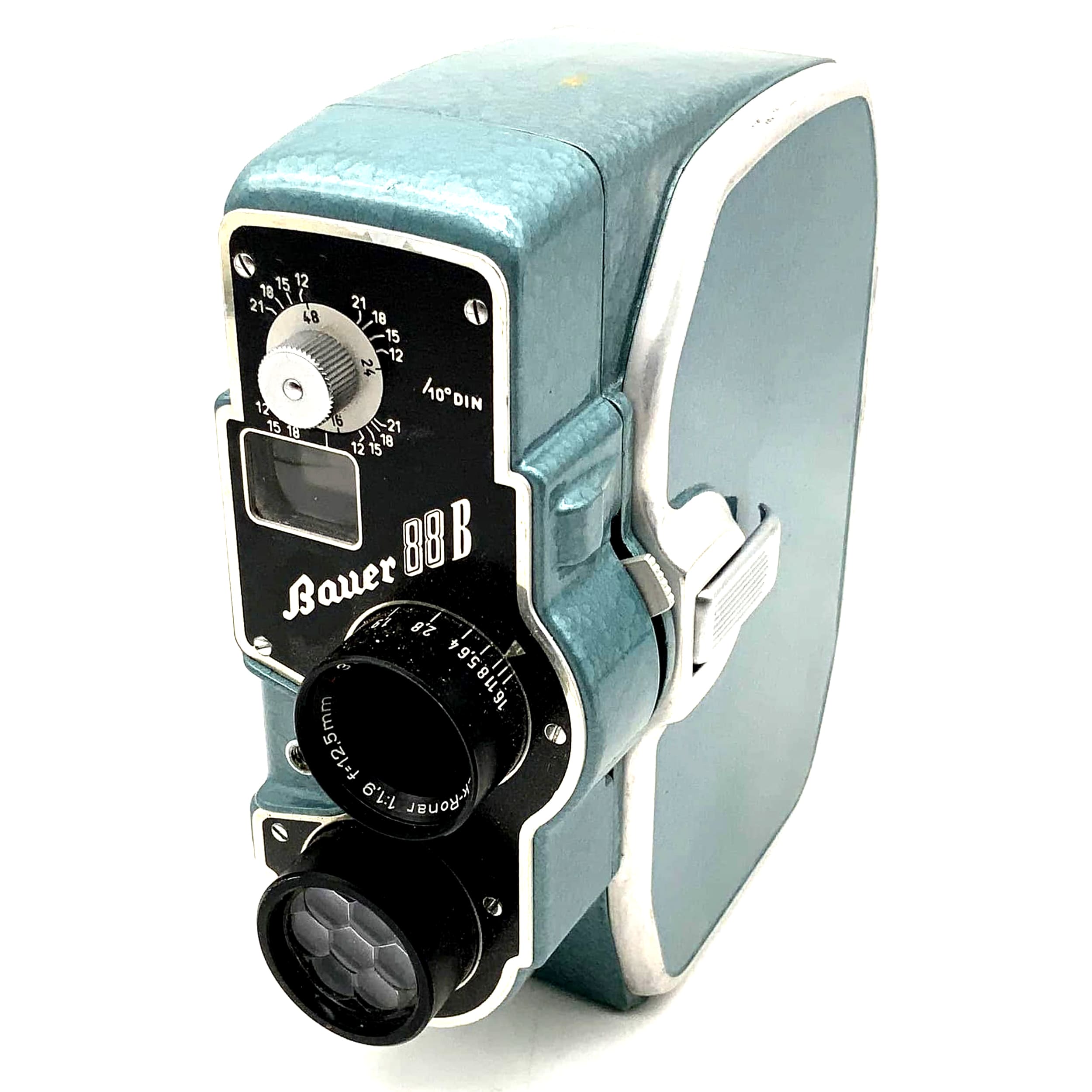 Bauer 88B Filmkamera mit Ronar 1.9/12,5mm Aufziehmechanismus Super 8 Kamera